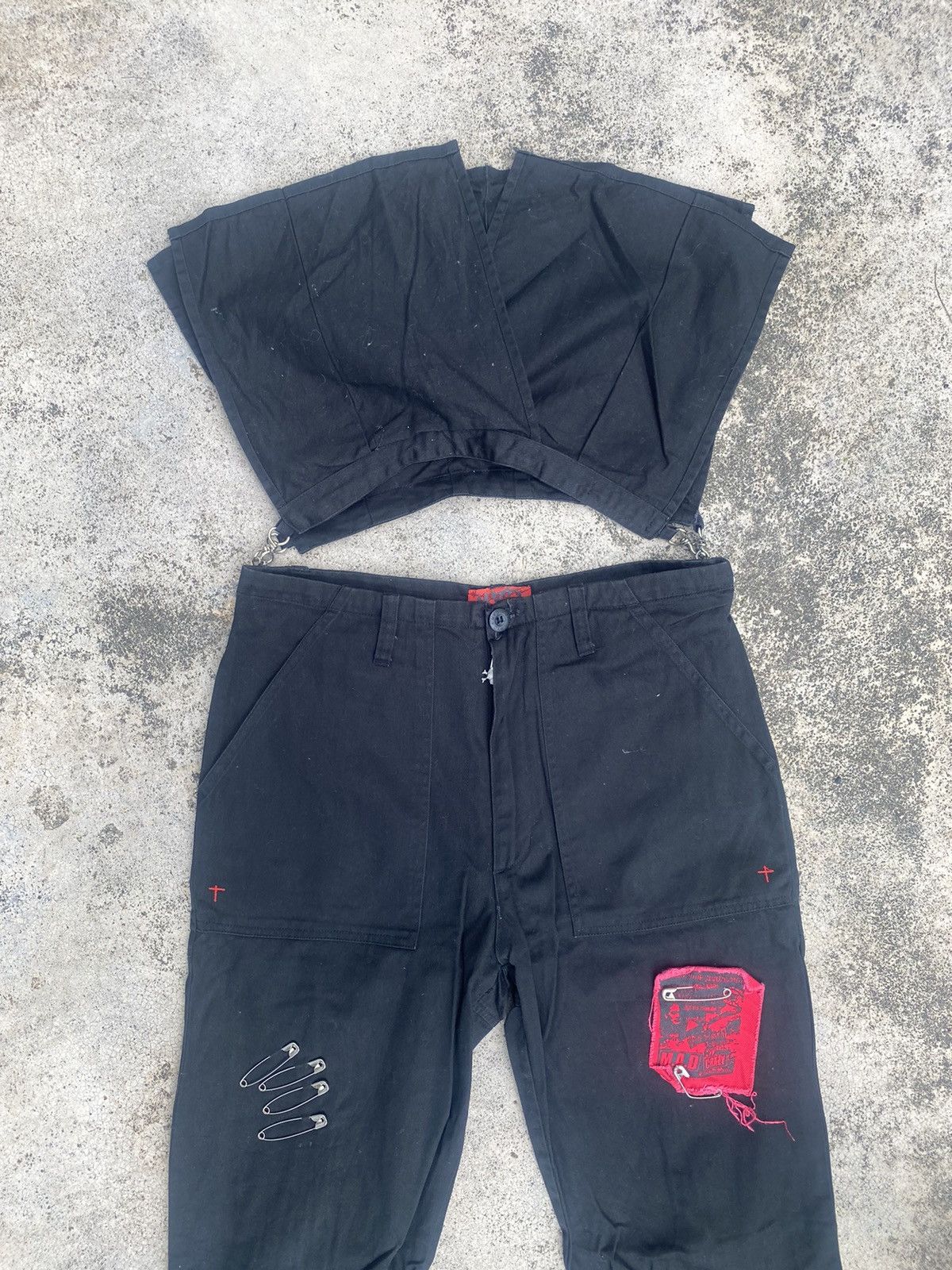 Japanese Brand × Punk and Yo MVD Gothic Punk Seditionaries Bondage Zipper Denim Pants Size US 29 - 2 Thumbnail