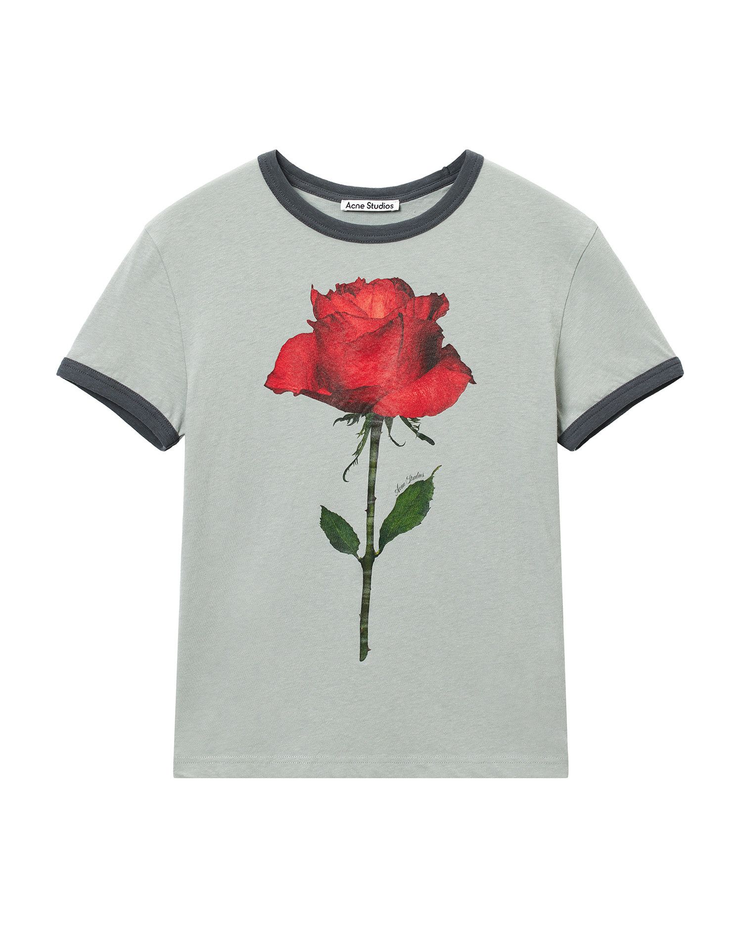 Acne Studios Acne Studios Rose Printed T-Shirt Size S / US 4 / IT 40 - 1 Thumbnail