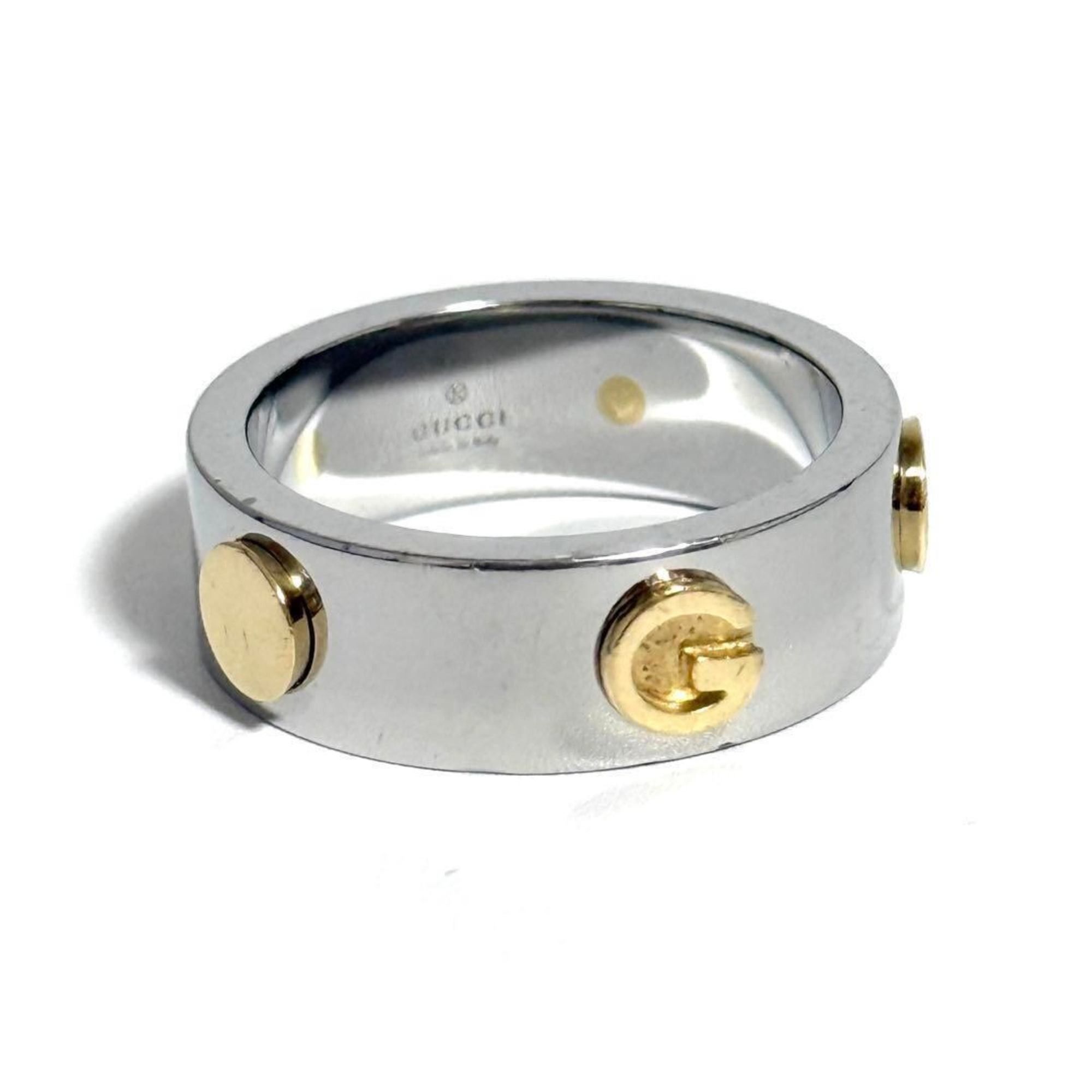 Gucci Gucci men's combination ring in stainless steel and gold Size ONE SIZE - 1 Thumbnail