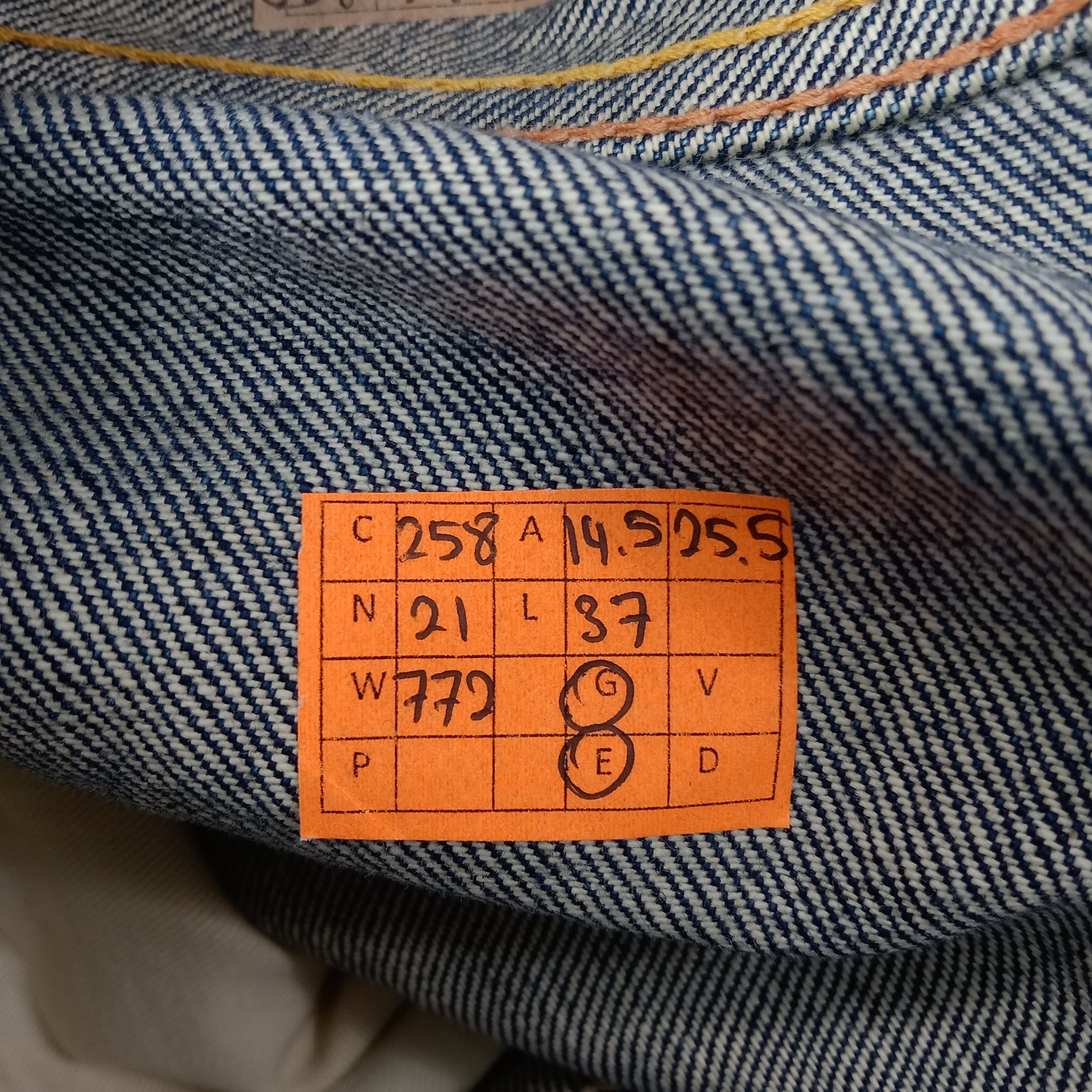 Evisu Evis Selvedge Japanese Daicock Custom Denim Jeans C258N21 Size US 29 - 18 Thumbnail
