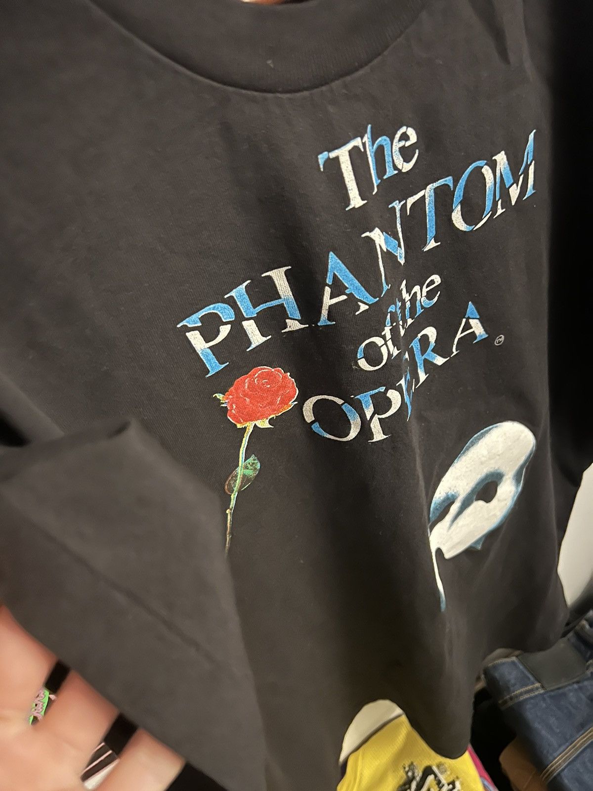 Vintage 90s Phantom of the Opera promo single stitch tee Size US L / EU 52-54 / 3 - 4 Thumbnail