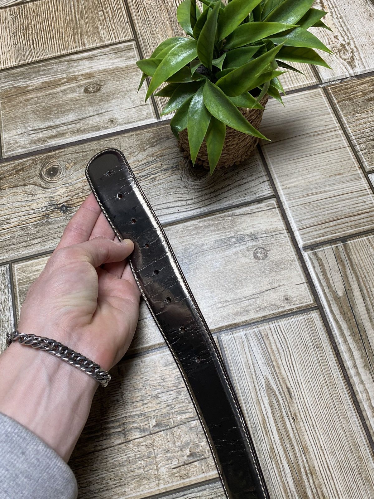 Gucci Gucci belt leather vintage 2000x Size ONE SIZE - 12 Thumbnail