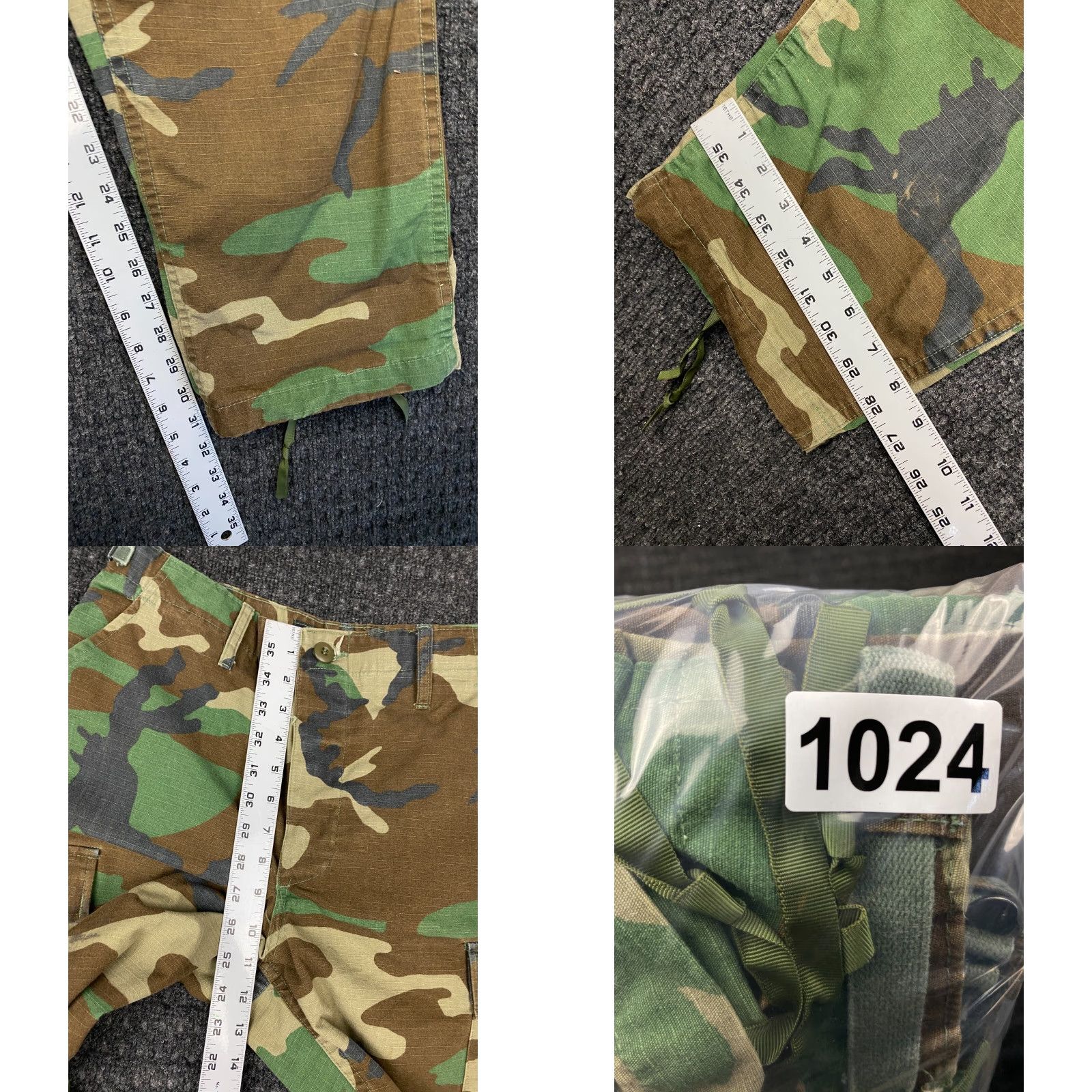 Propper VINTAGE PROPPER Pants Cargo Trousers Green Small Regular Men Army Cargo Pocket Zipper Buttons 32 in Inseam Size US 29 - 8 Thumbnail