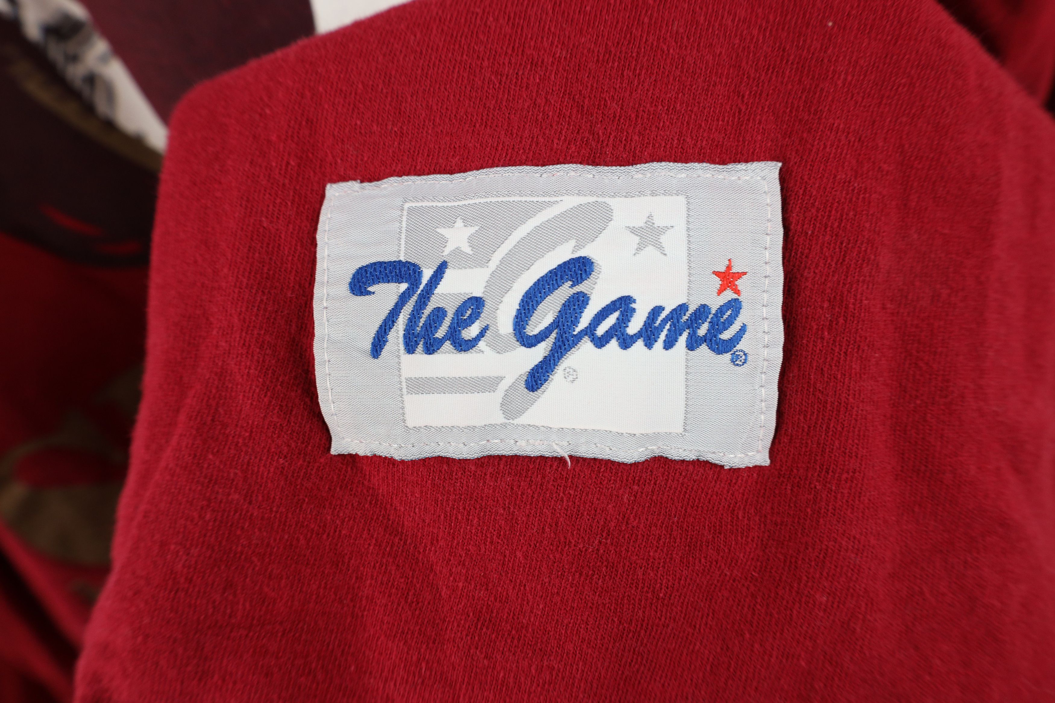 Vintage Vintage 90s State University Long Sleeve T-Shirt Red Cotton Size US L / EU 52-54 / 3 - 5 Thumbnail