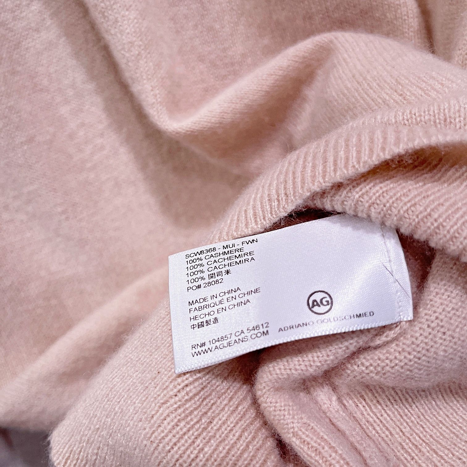 AG Adriano Goldschmied AG Adriano Goldschmied 100% Cashmere Sweater Womens Small Size S / US 4 / IT 40 - 7 Thumbnail