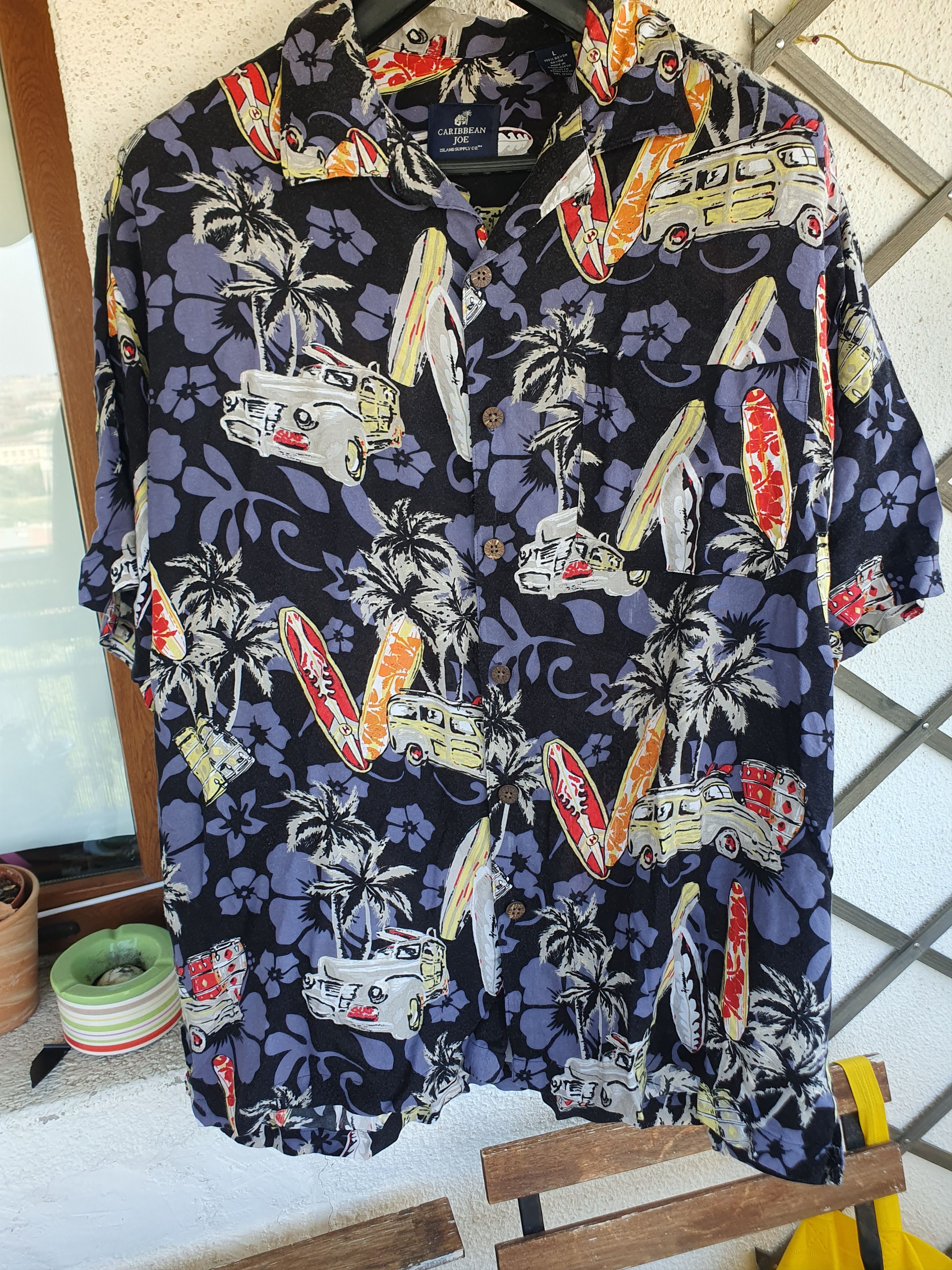 Swagger Caribbean Joe Hawaiian Shirt S14 Summer Vacation Beach sz L Size US L / EU 52-54 / 3 - 1 Thumbnail
