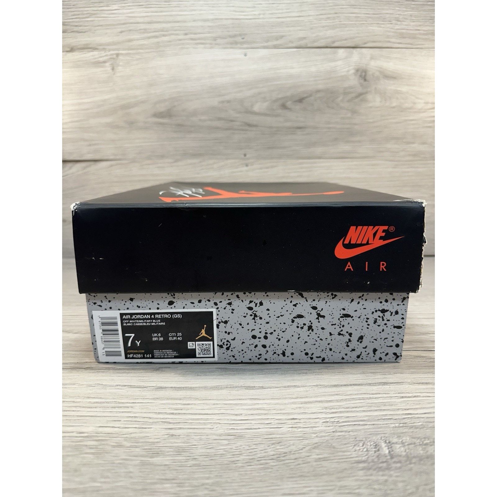 Jordan Brand Jordan Retro 4 Military Blue GS - Size 7y (HF4281-141) Size US 7 / EU 40 - 8 Thumbnail