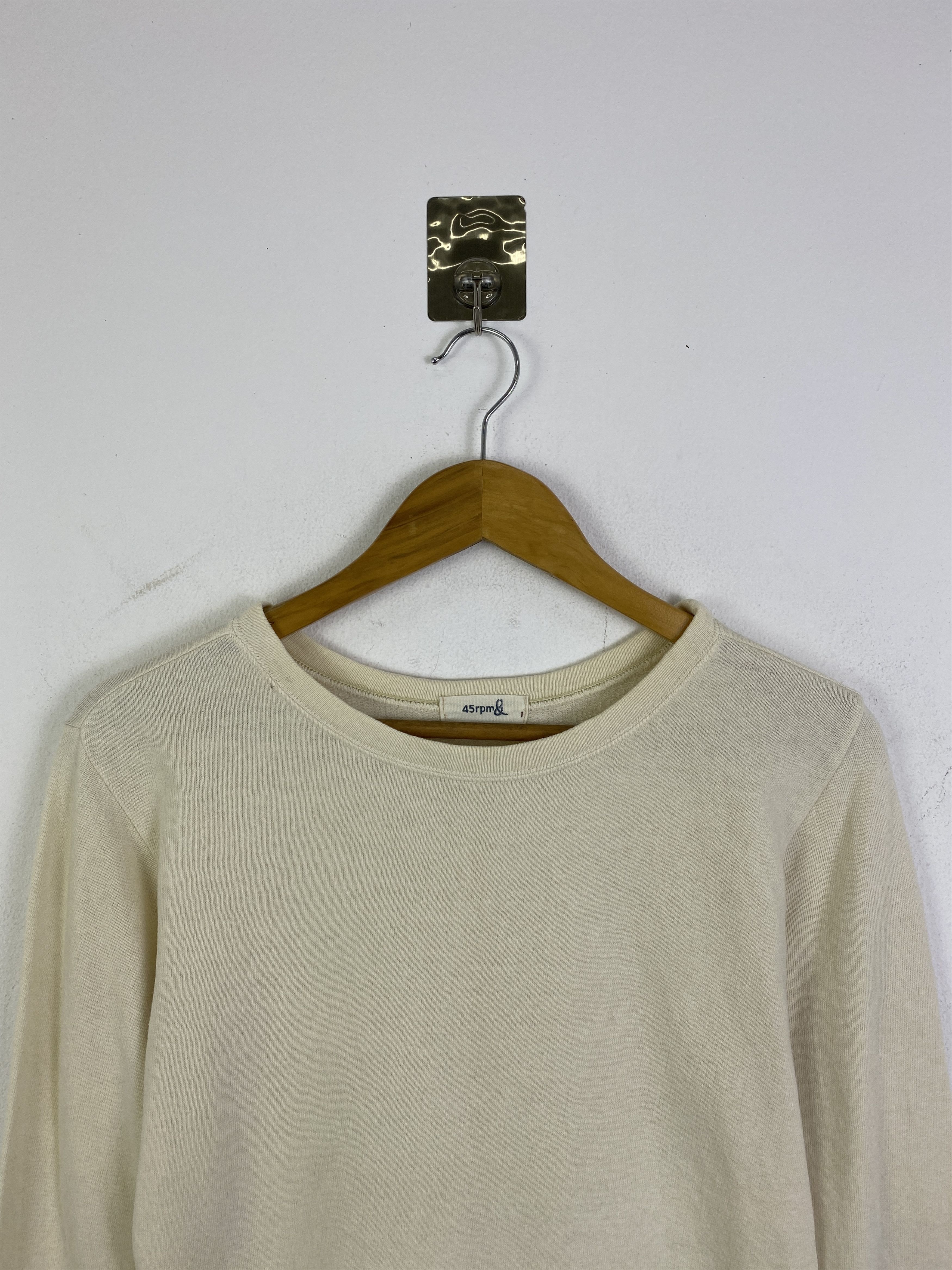 45rpm Vintage 45rpm Plain Crewneck Pullover Sweatshirt SH0320 Size US S / EU 44-46 / 1 - 2 Thumbnail