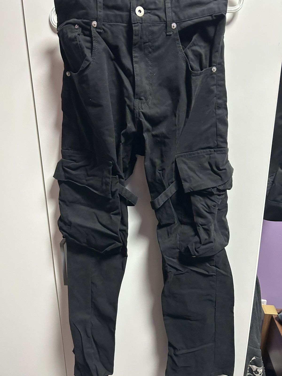 Vuja De Vuja De black bondage cargo pants size S Size US 30 / EU 46 - 1 Thumbnail