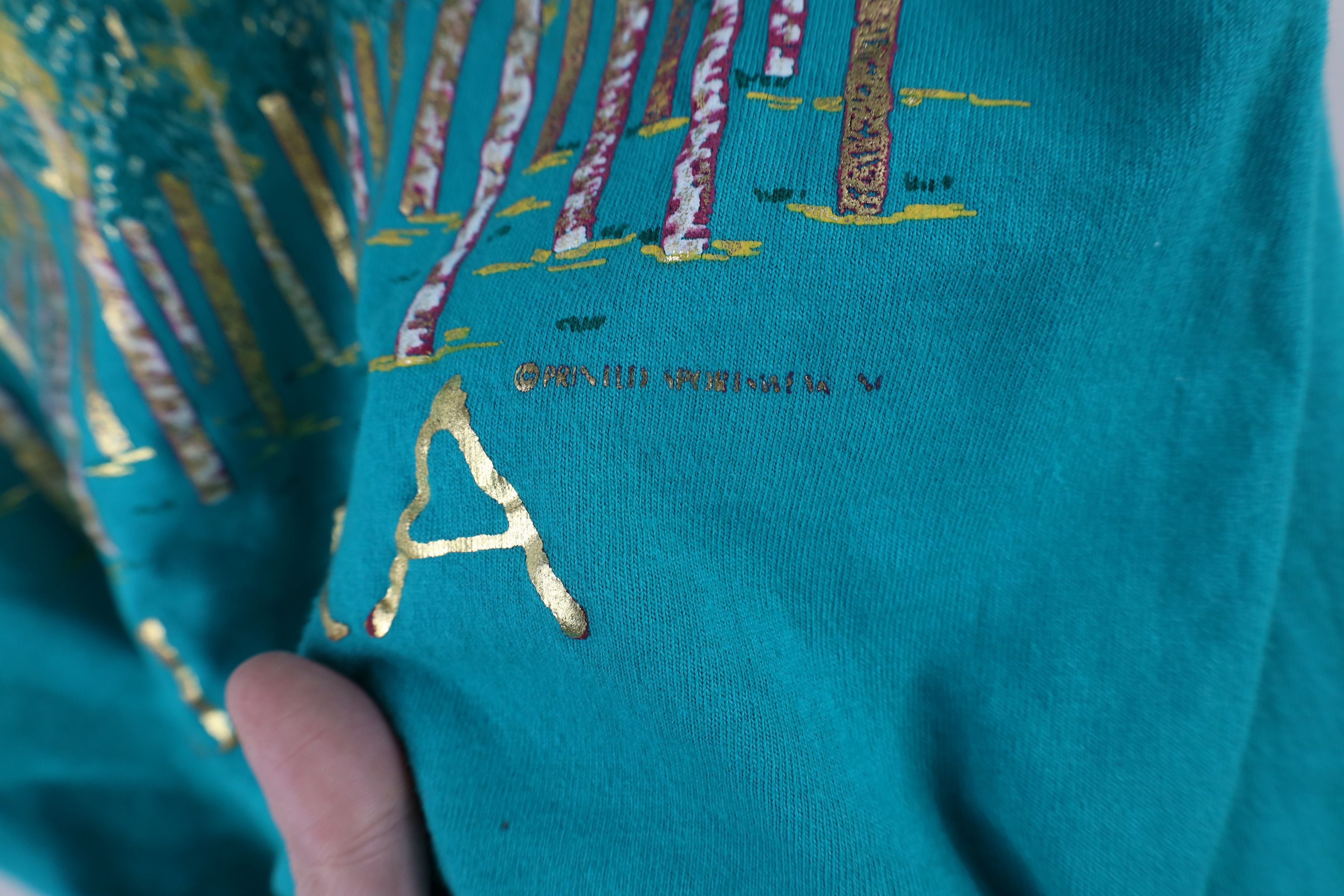 Vintage Vintage 90s Streetwear Spell Out Alaska Trees T-Shirt USA Size M / US 6-8 / IT 42-44 - 6 Thumbnail