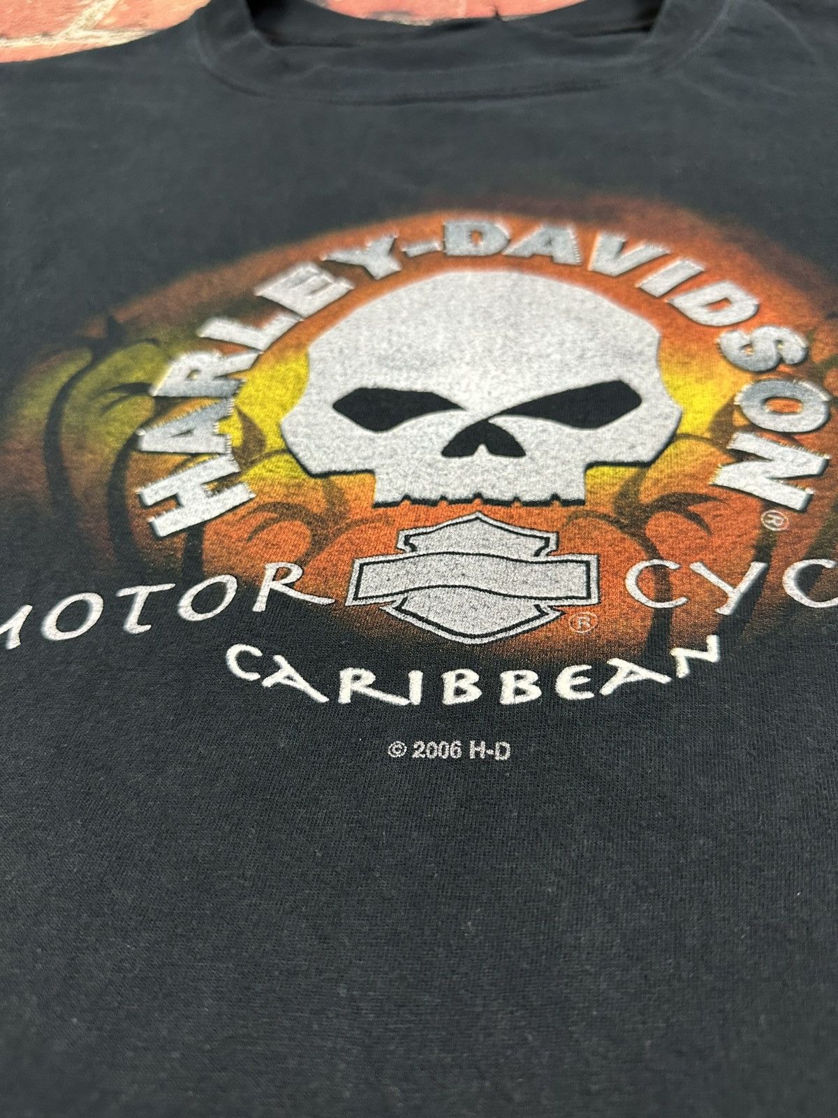Harley Davidson Vintage Harley Davidson Skull Graphic Long Sleeve T Shirt Size US XXL / EU 58 / 5 - 9 Thumbnail