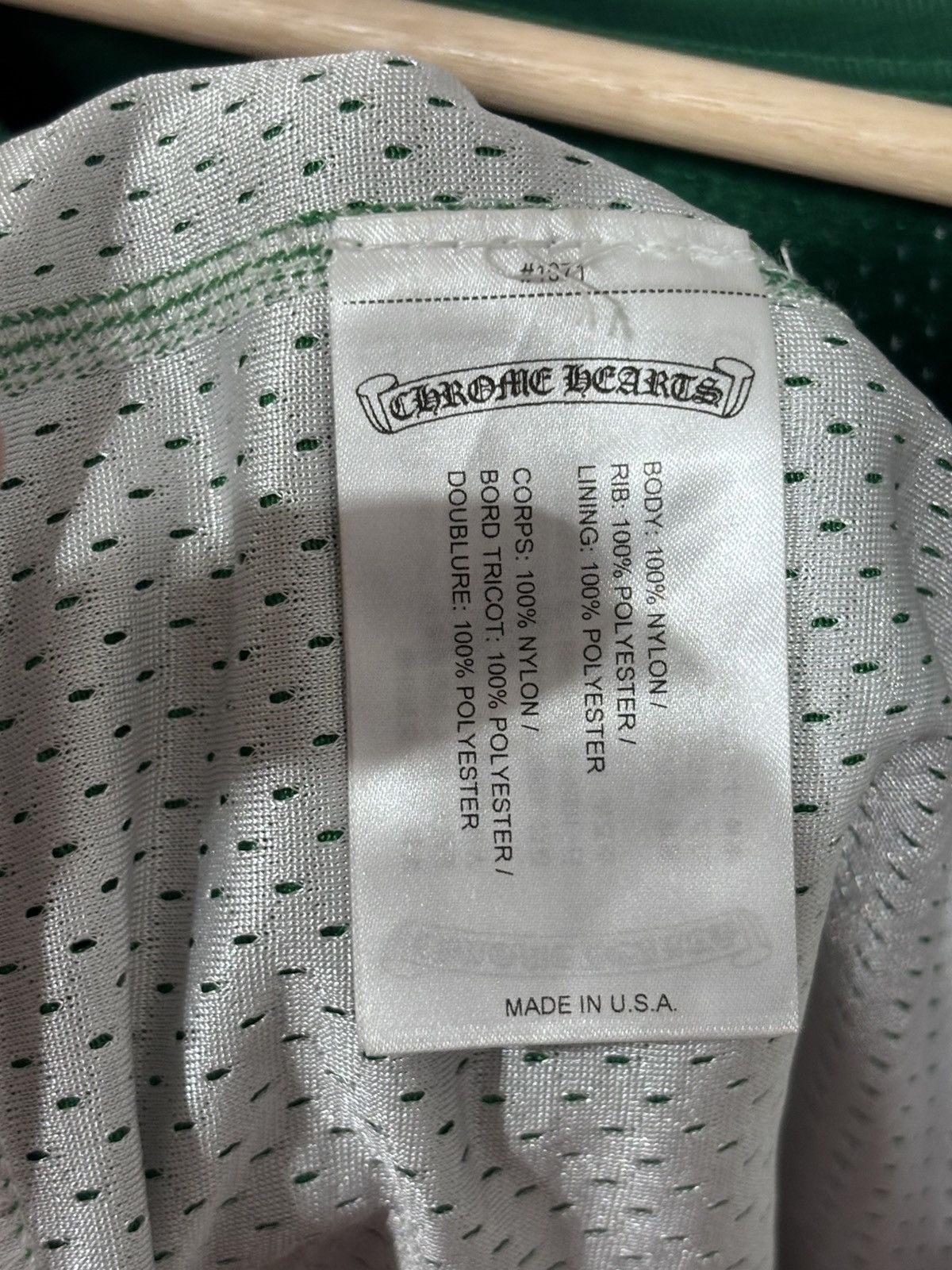 Chrome Hearts Chrome Hearts Basketball Mesh Jersey Green/Yellow Size US M / EU 48-50 / 2 - 12 Thumbnail