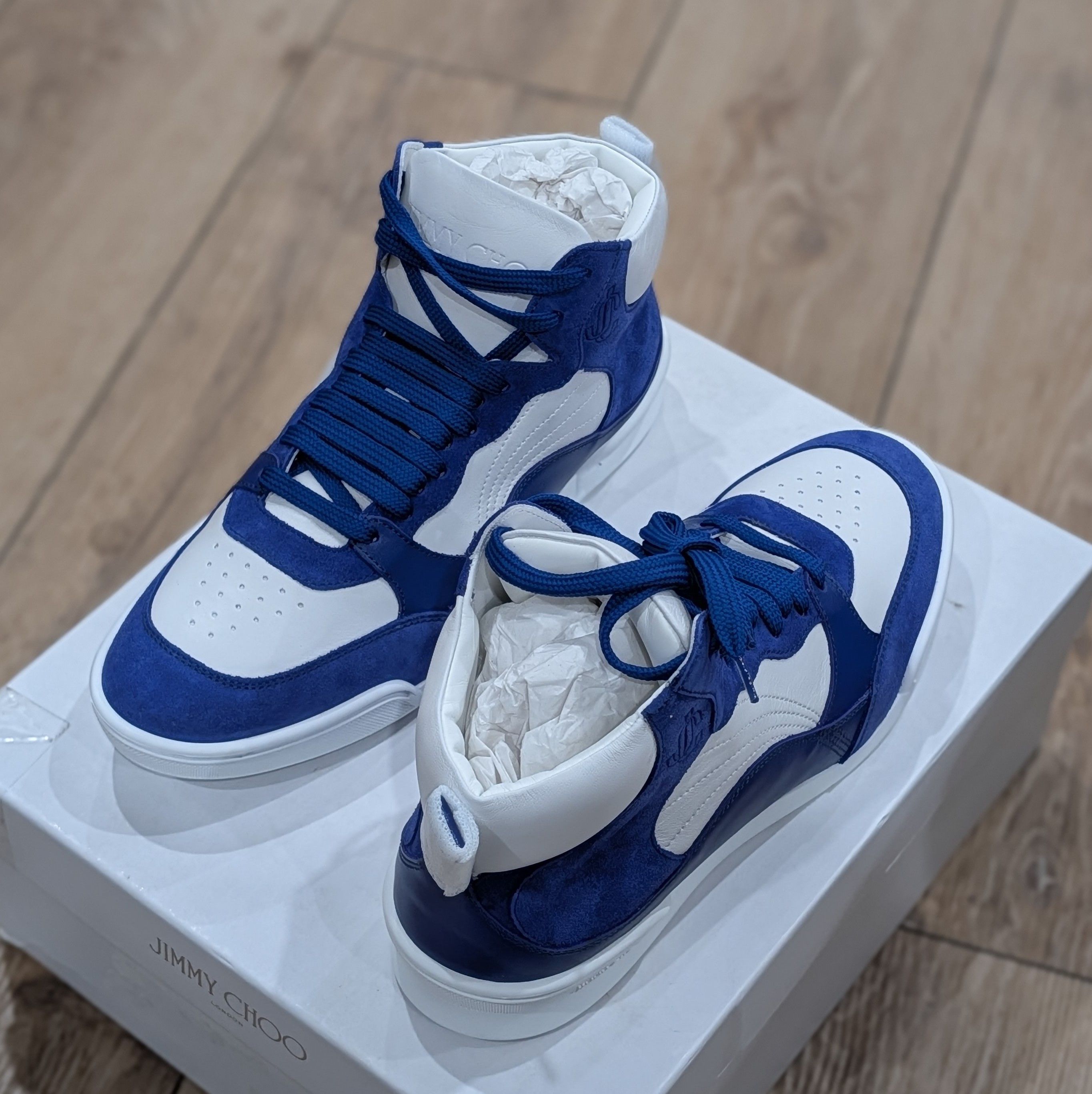 Jimmy Choo Jimmy Choo "Rob" Colorblock Leather Sneakers 41.5 US 8.5 Size US 8.5 / EU 41-42 - 1 Thumbnail