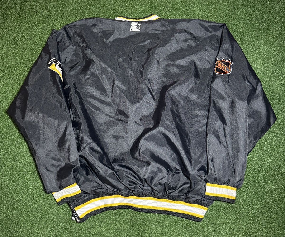 Starter × Vintage Vintage 90s Pittsburgh Penguins Starter Pullover Windbreaker Size US XXL / EU 58 / 5 - 5 Thumbnail