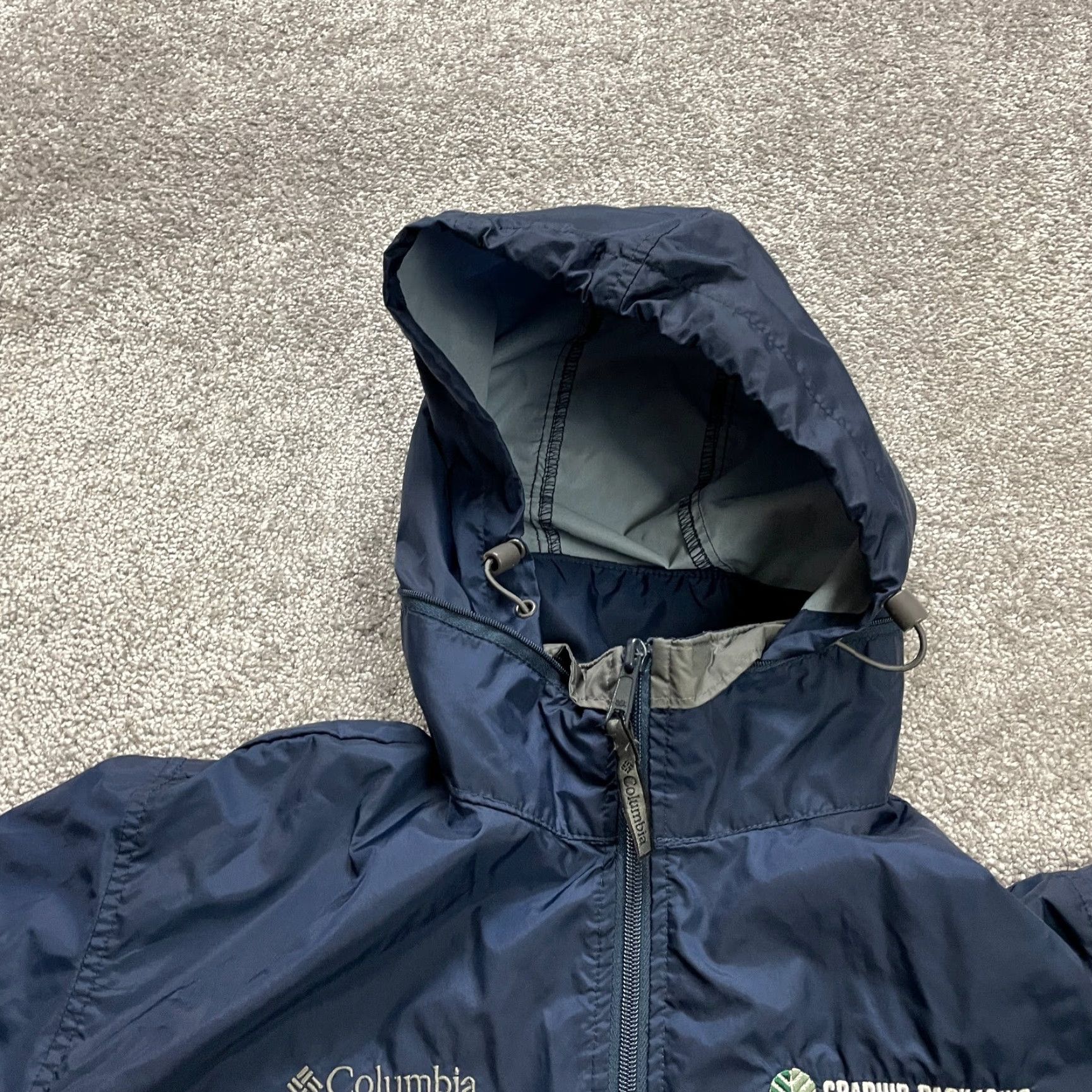 Vintage Columbia Sportswear Jacket Mens Medium Blue Gray Windbreaker Full Zip Hoodie Size US M / EU 48-50 / 2 - 3 Thumbnail