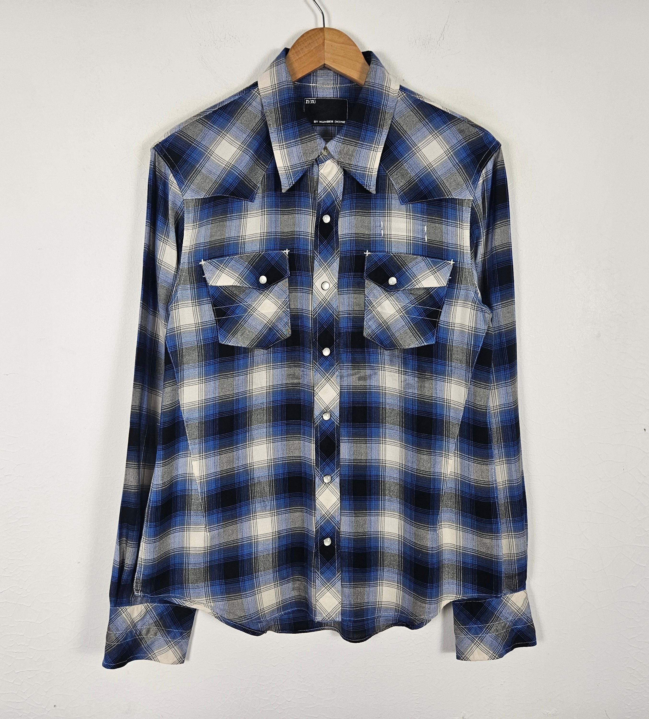 Number (N)ine Number Nine Rayon Check Shirt Size US M / EU 48-50 / 2 - 3 Thumbnail