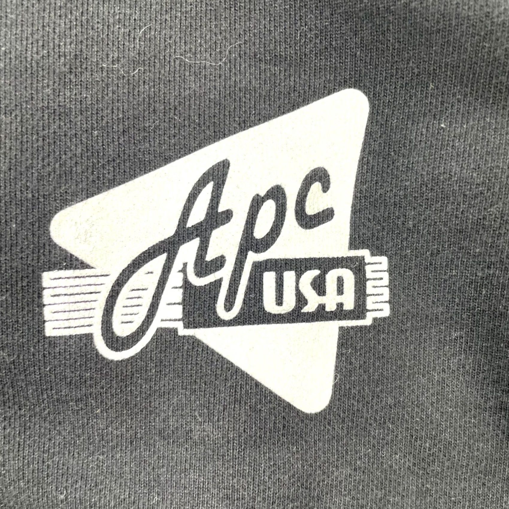 Vintage APC Sweatshirt Mens XS Pullover Crew Neck Logo Black Solid USA Size US XS / EU 42 / 0 - 2 Thumbnail