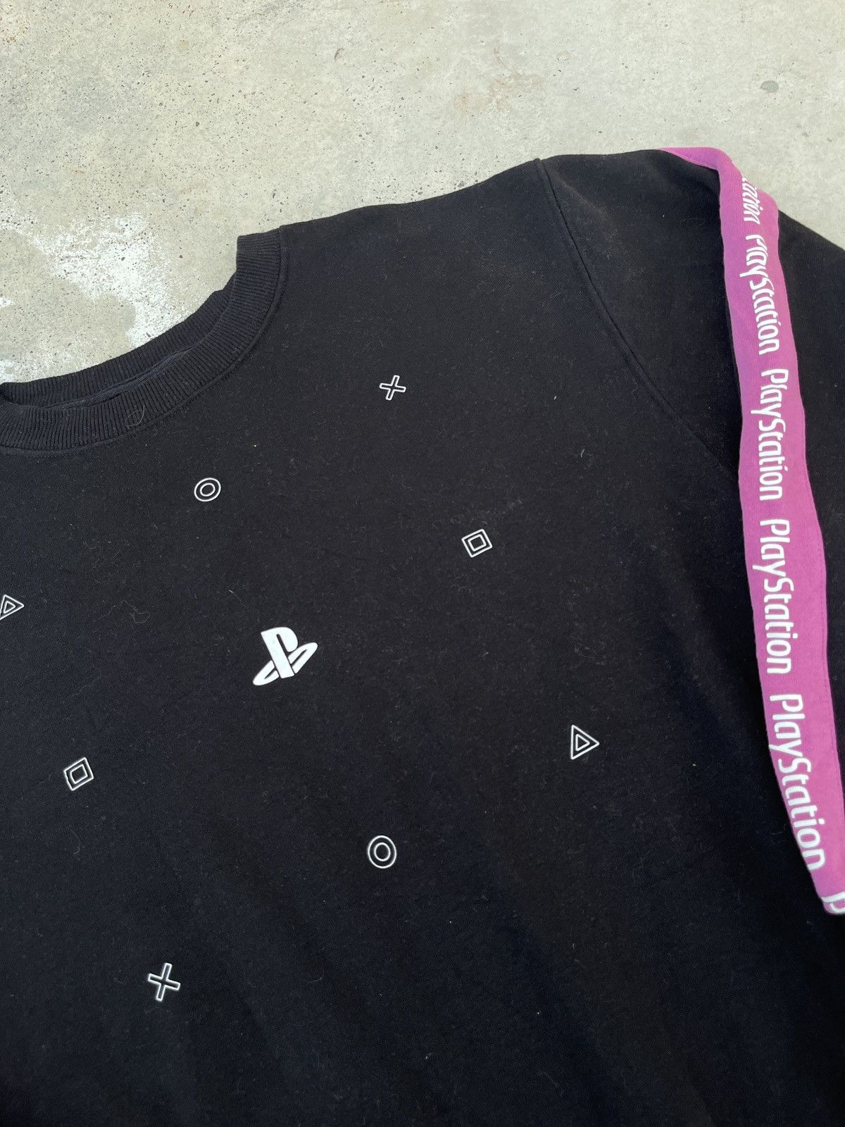 Playstation × Sony × Vintage SONY Playstation With Pink Stripes Sweatshirt Size US M / EU 48-50 / 2 - 6 Thumbnail