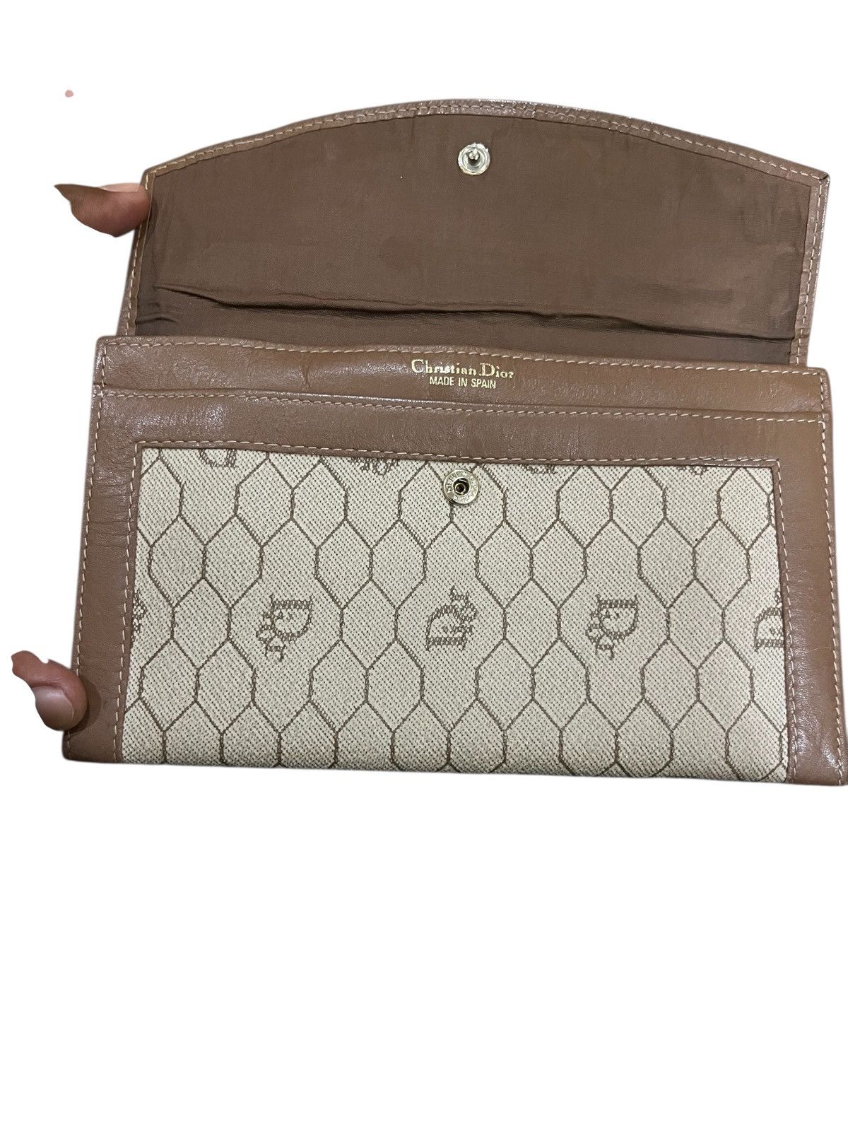Christian Dior Monsieur CHRISTIAN DIOR HONEYCOMB LONG WALLET Size ONE SIZE - 3 Thumbnail