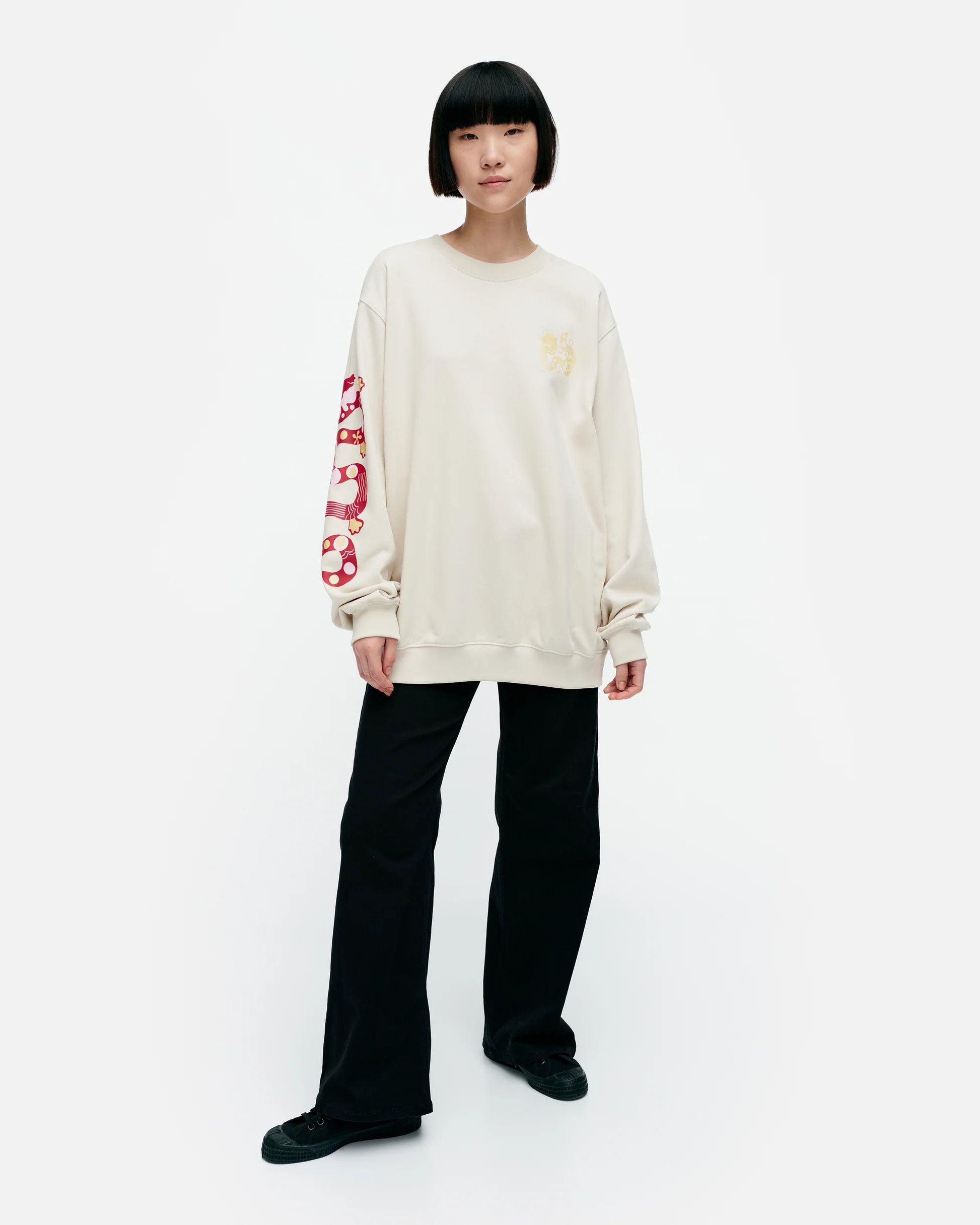 Marimekko Marimekko Loisto Jalo Placement Sweatshirt Size S / US 4 / IT 40 - 1 Thumbnail