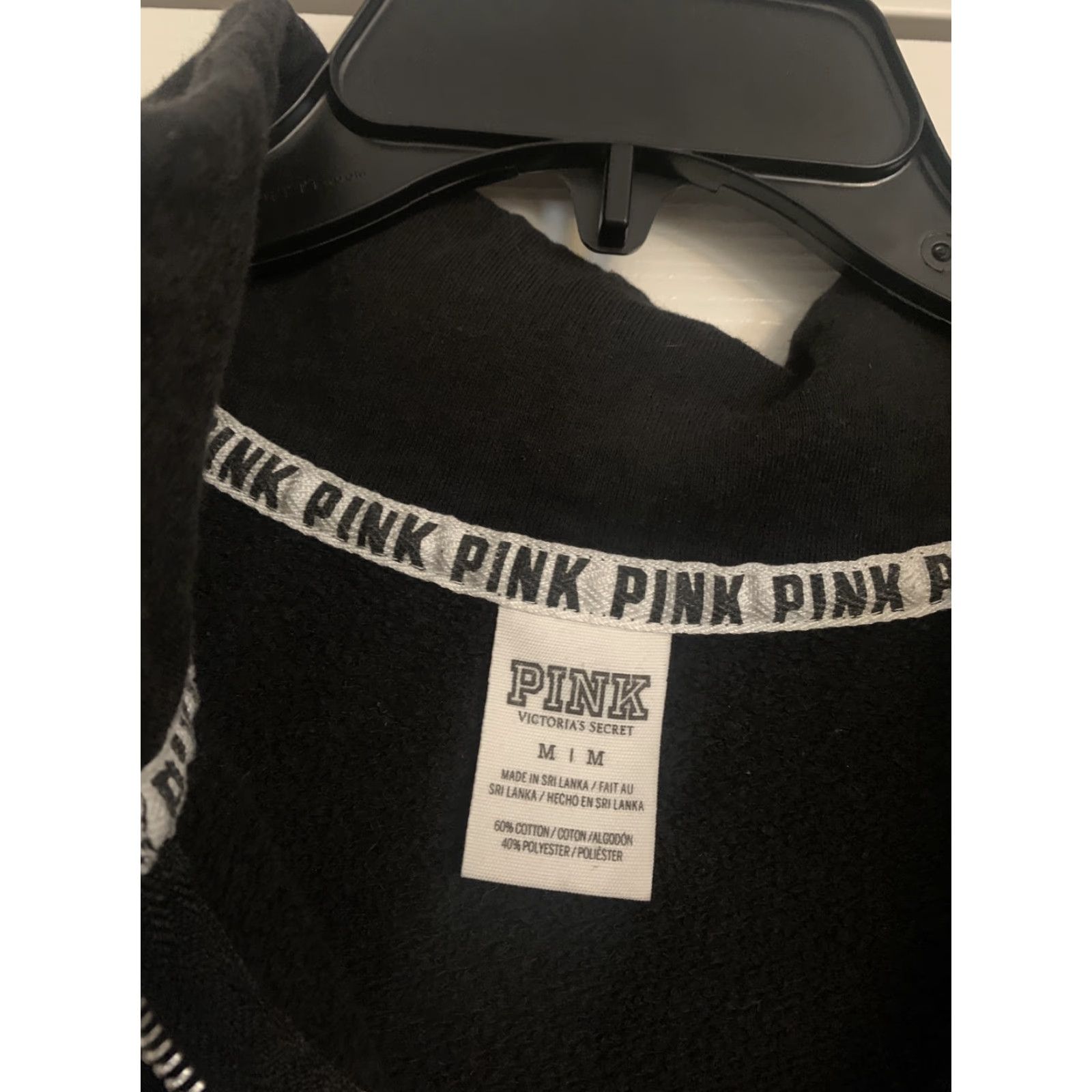 Victoria's Secret Victoria's Secret Pink Pullover 1/4 Zip Long Sleeve Sweater Size M Black Size M / US 6-8 / IT 42-44 - 4 Thumbnail