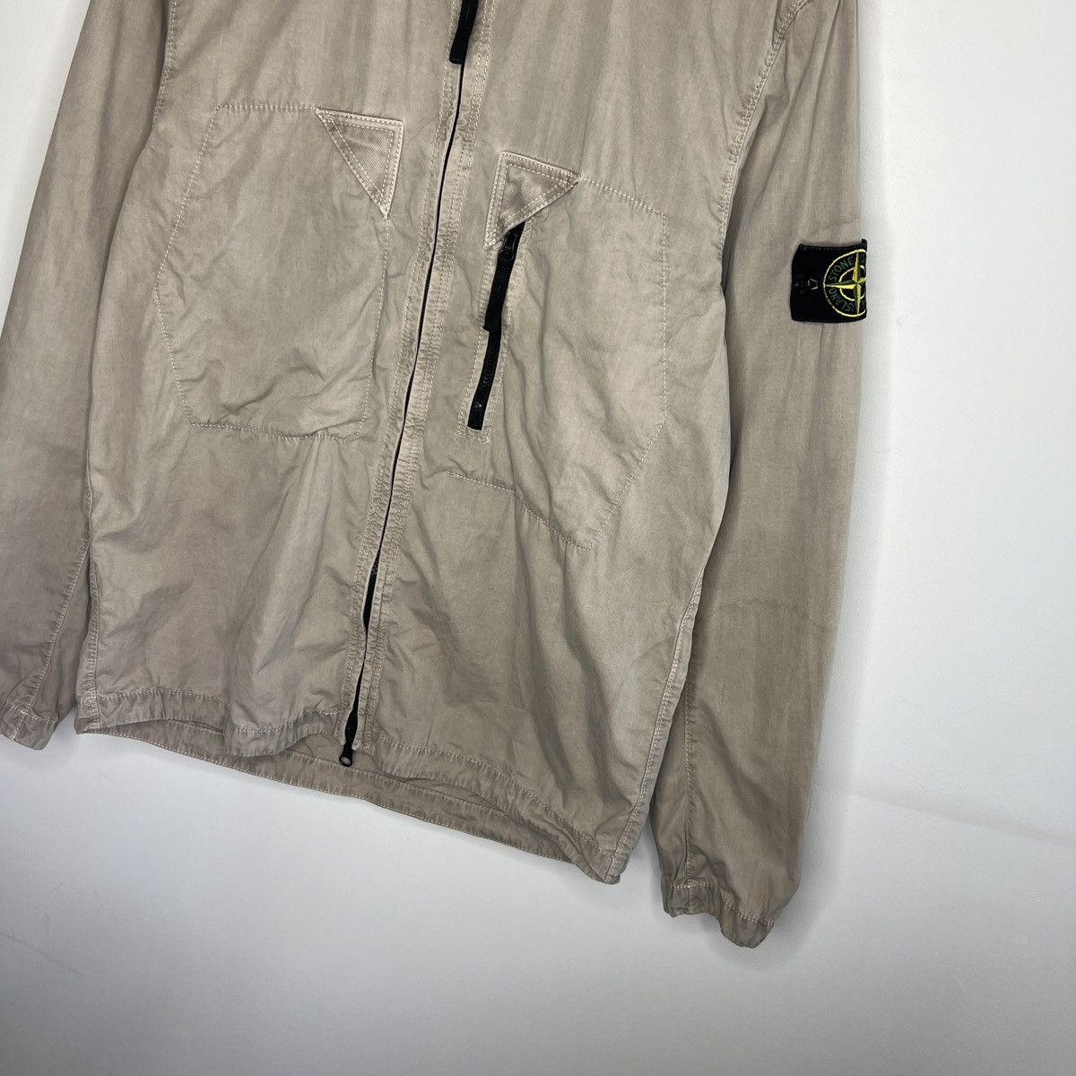 Stone Island Stone Island Jacket Overshirt Beige Brown Gorpcore Classic Size US M / EU 48-50 / 2 - 2 Thumbnail