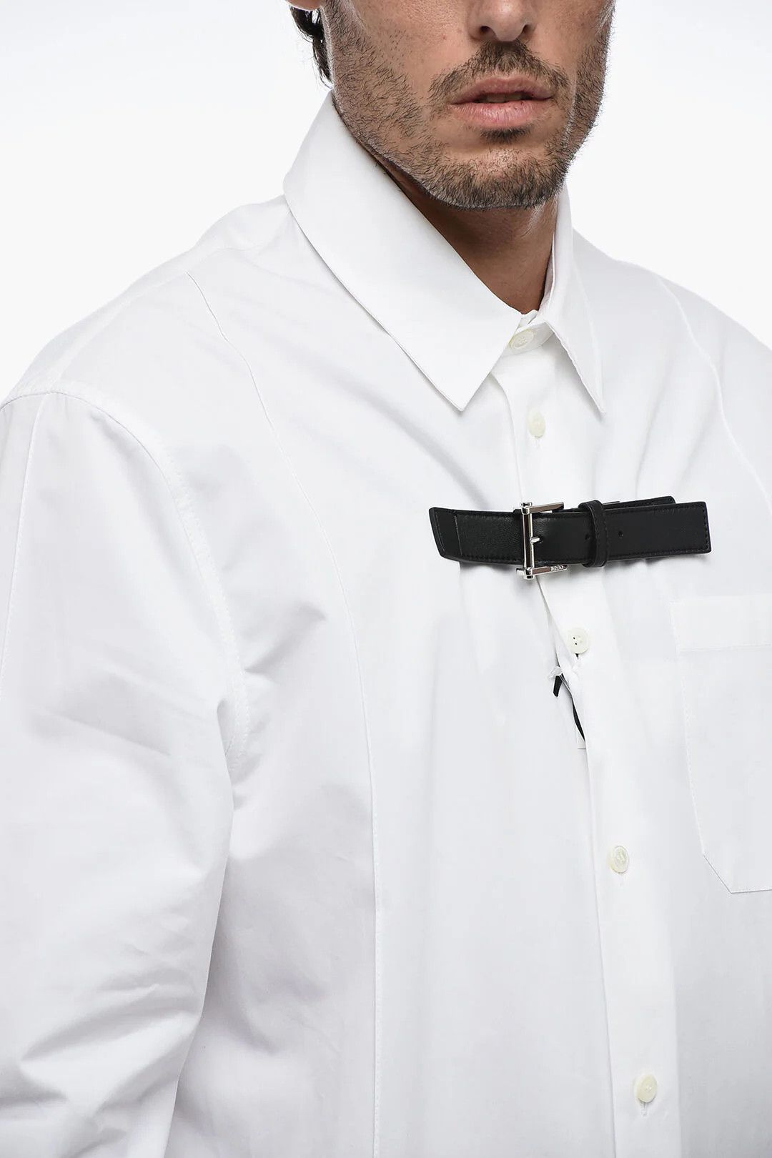 Versace og1mm0426 Long-Sleeve Shirt in White Size US M / EU 48-50 / 2 - 3 Thumbnail