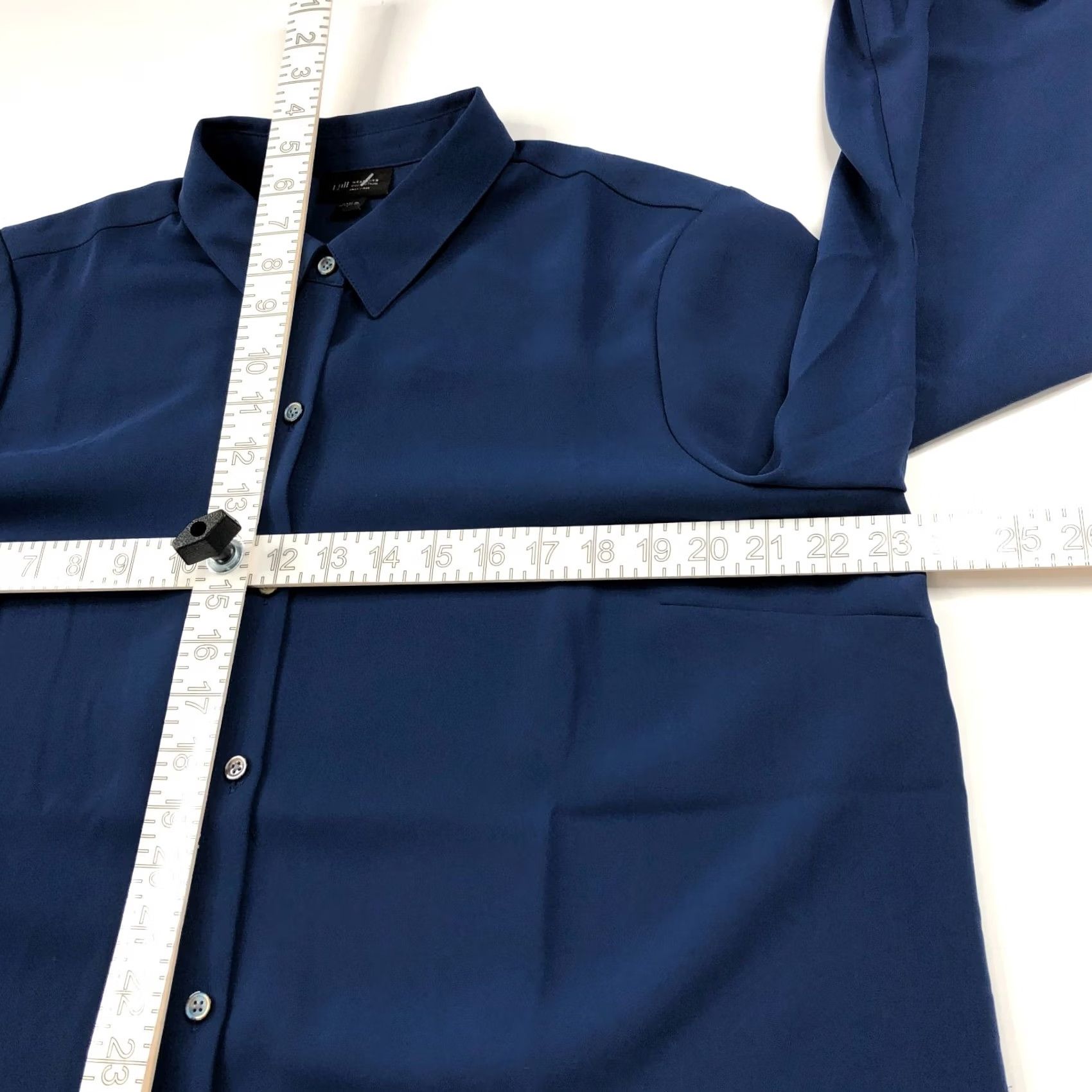 J. Jill J.Jill Wearever Collection Easy Care Large Tunic Button LS Shirt Blue MINT Women Size L / US 10 / IT 46 - 5 Thumbnail
