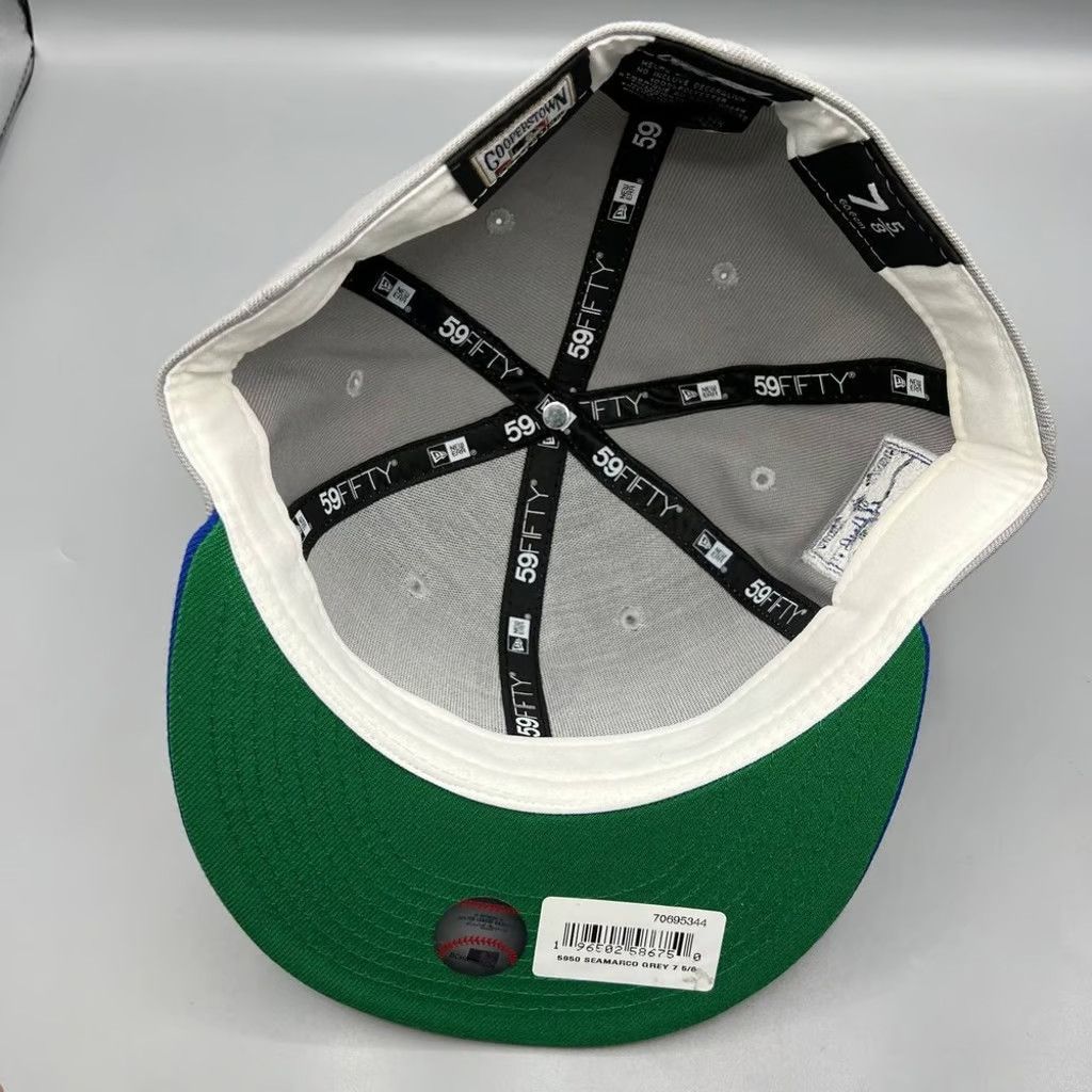 New Era Seattle Mariners Hat Men 7 5/8 59Fifty New Era Fitted Cap Size ONE SIZE - 4 Thumbnail