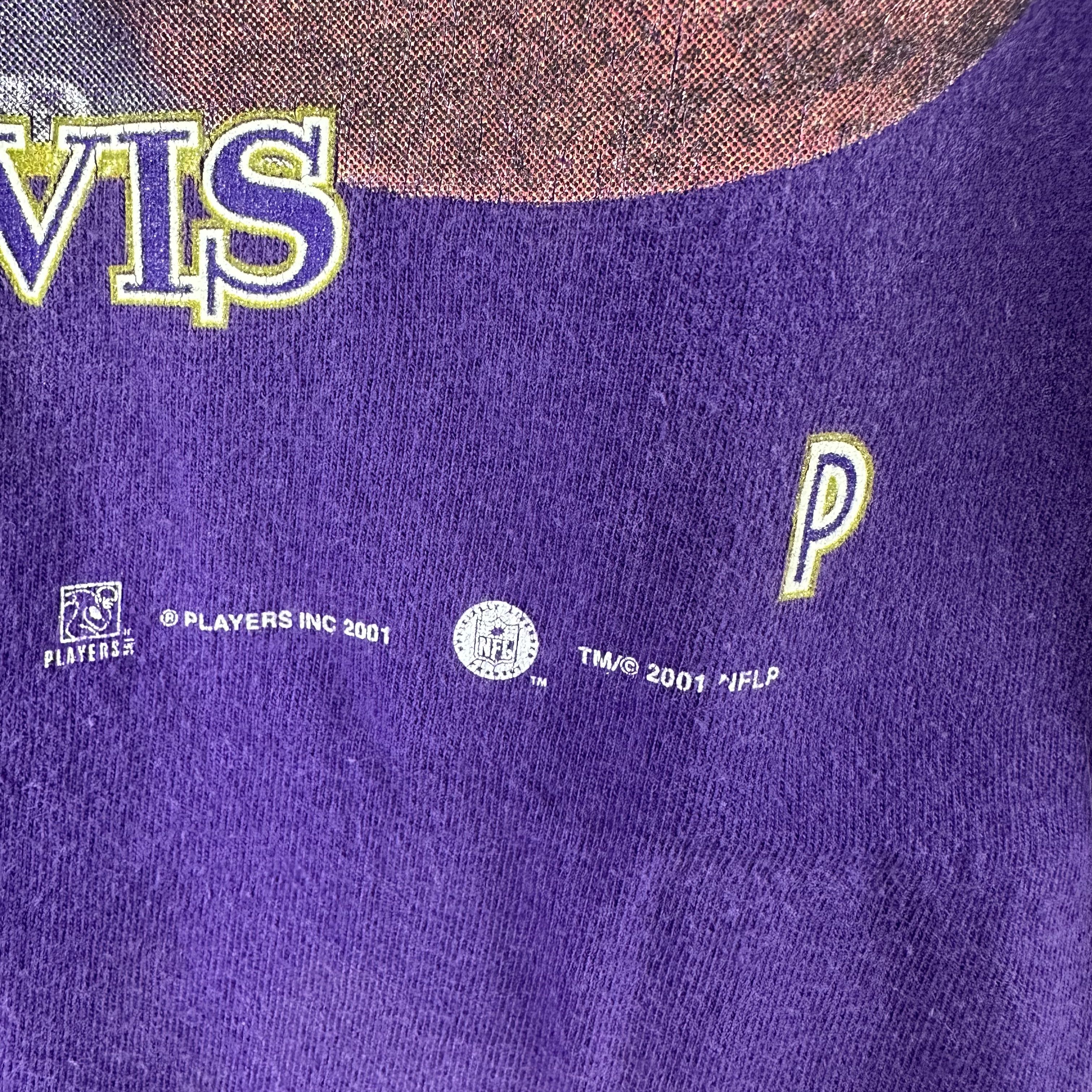 Vintage Vintage 2001 Ray Lewis Baltimore Ravens NFL Graphic T-shirt Size US L / EU 52-54 / 3 - 3 Thumbnail