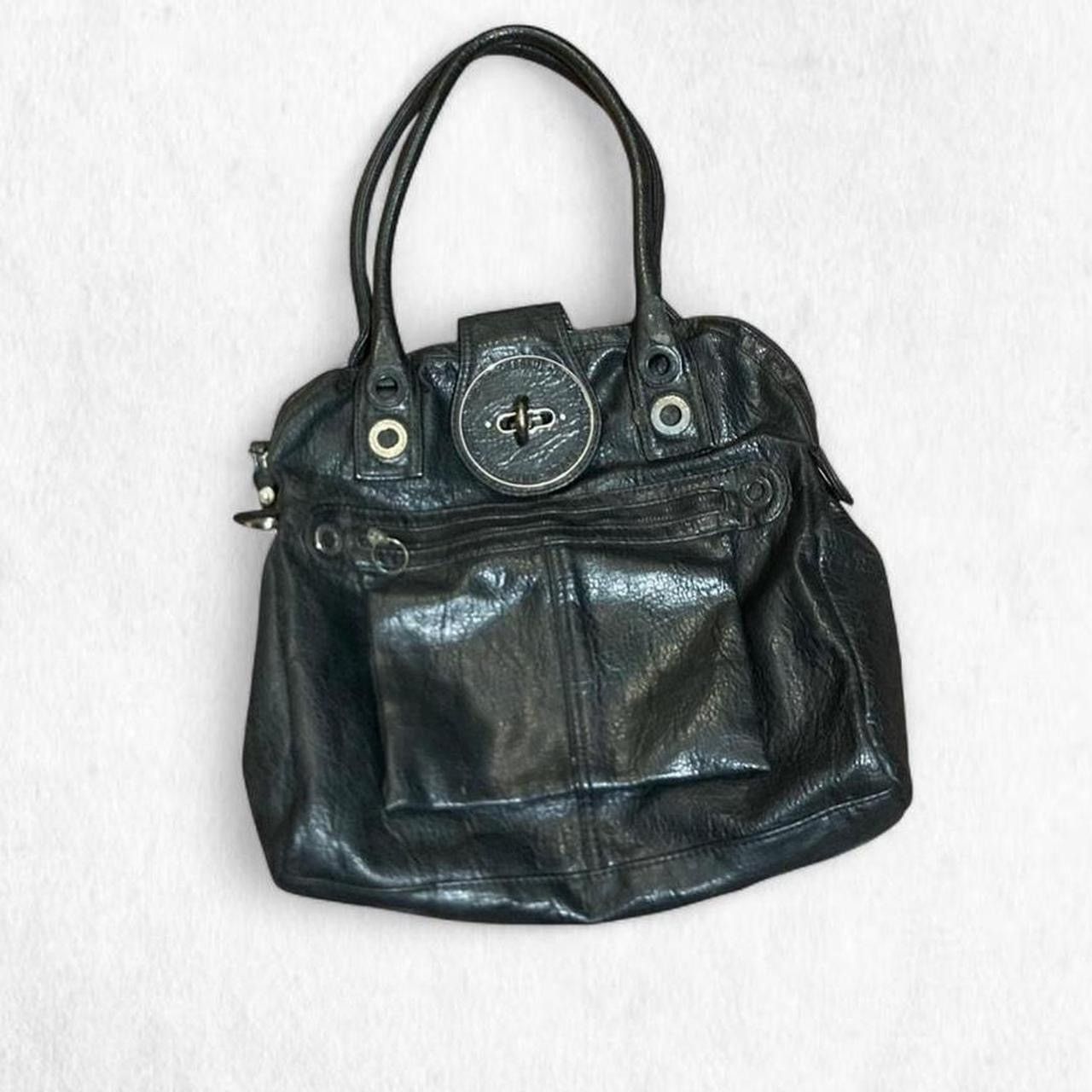 Insane RARE VTG Diesel Black leather handbag