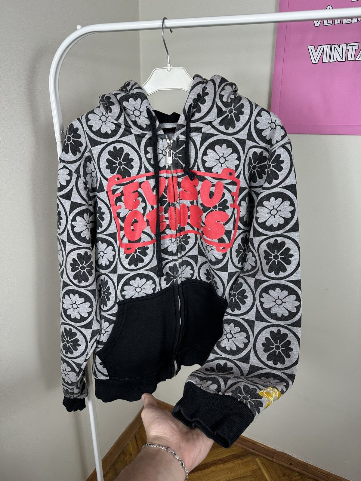 Evisu Evisu Graphic Full Print Zip Hoodie Vintage Embroidered Size US XL / EU 56 / 4 - 7 Thumbnail