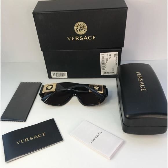 Versace New Authentic Versace VE4436U Havana Dark Brown Sunglasses", Size ONE SIZE - 10 Thumbnail