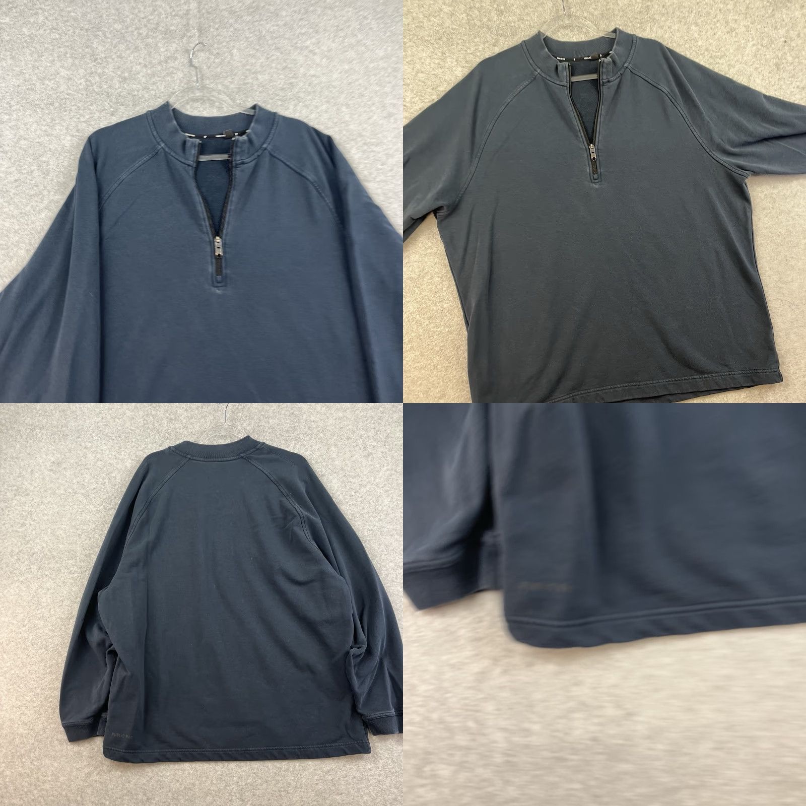 Vintage Public Rec Quarter 1/4 Zip Weekend Pullover Mens 2XL Navy Blue Pima Cotton Sweatshirt Size US XXL / EU 58 / 5 - 8 Thumbnail