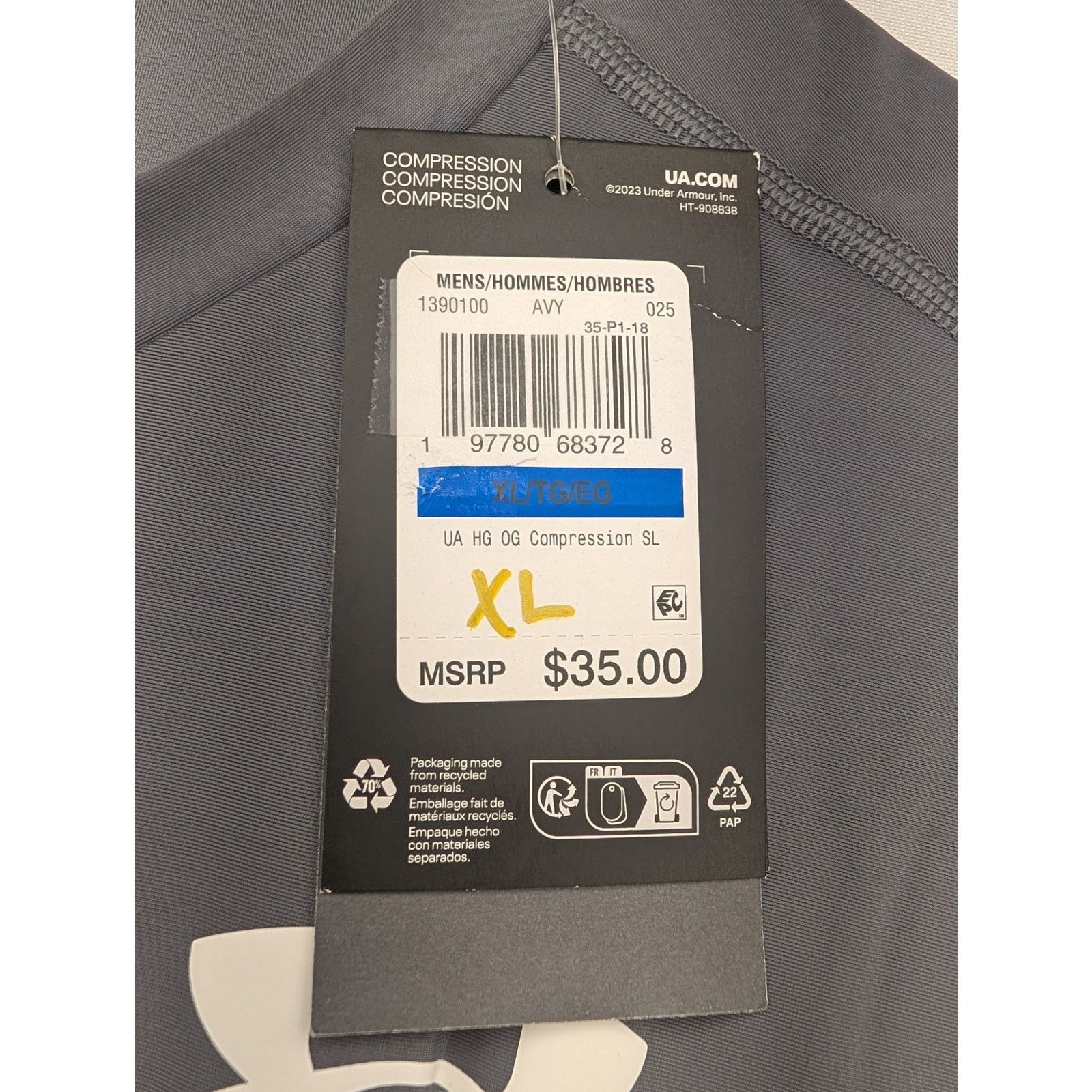 Under Armour NWT Under Armour HeatGear OG Compression Men's Sleeveless Size US XL / EU 56 / 4 - 5 Thumbnail