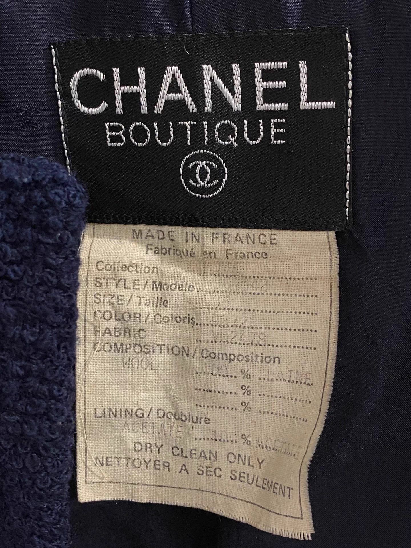Chanel Chanel Vintage Wool Jacket 36 Size XS / US 0-2 / IT 36-38 - 3 Thumbnail