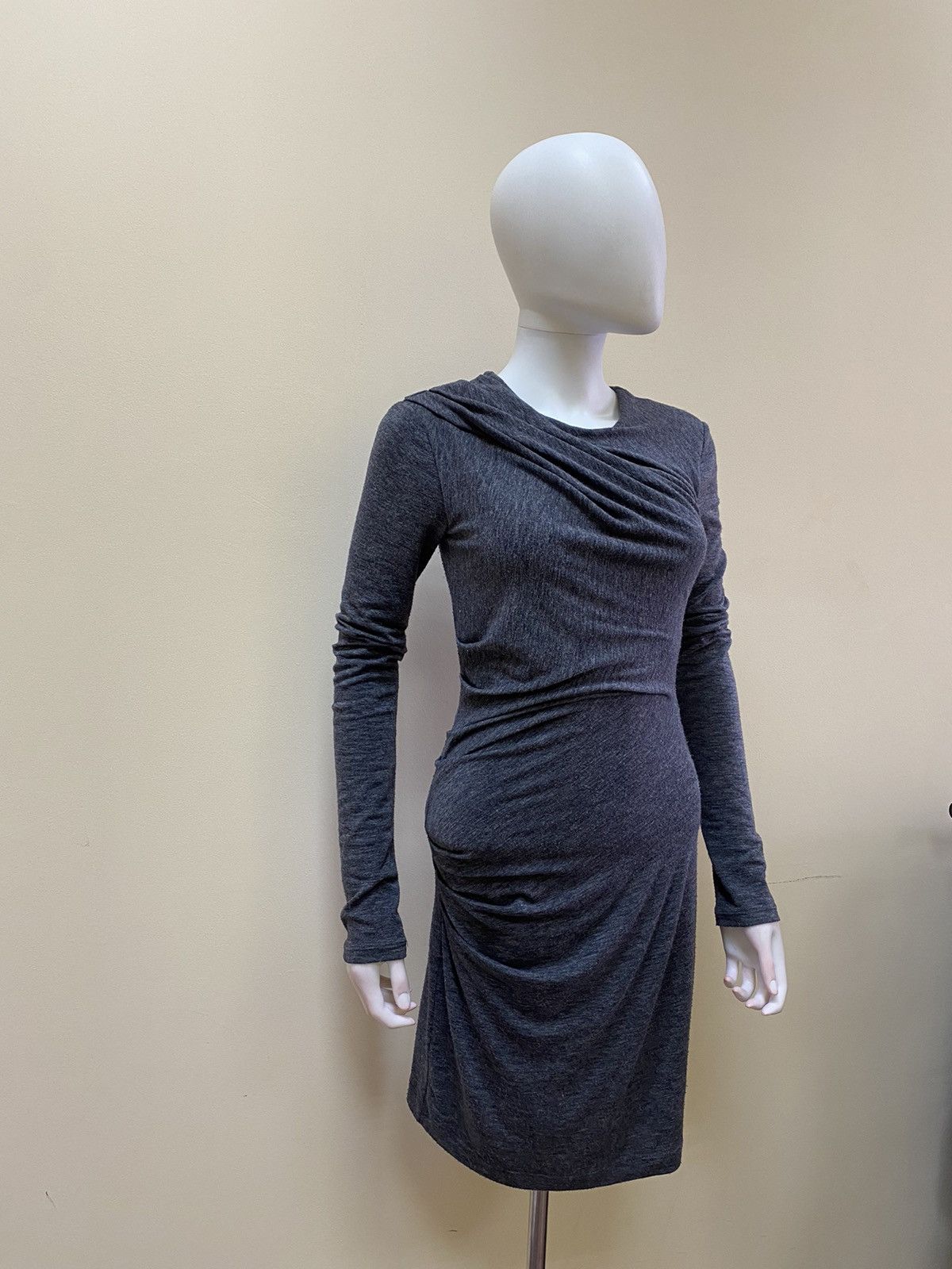 T by Alexander Wang T By Alexander Wang Womens Grey Designer Mini Dress Size S Size S / US 4 / IT 40 - 3 Thumbnail