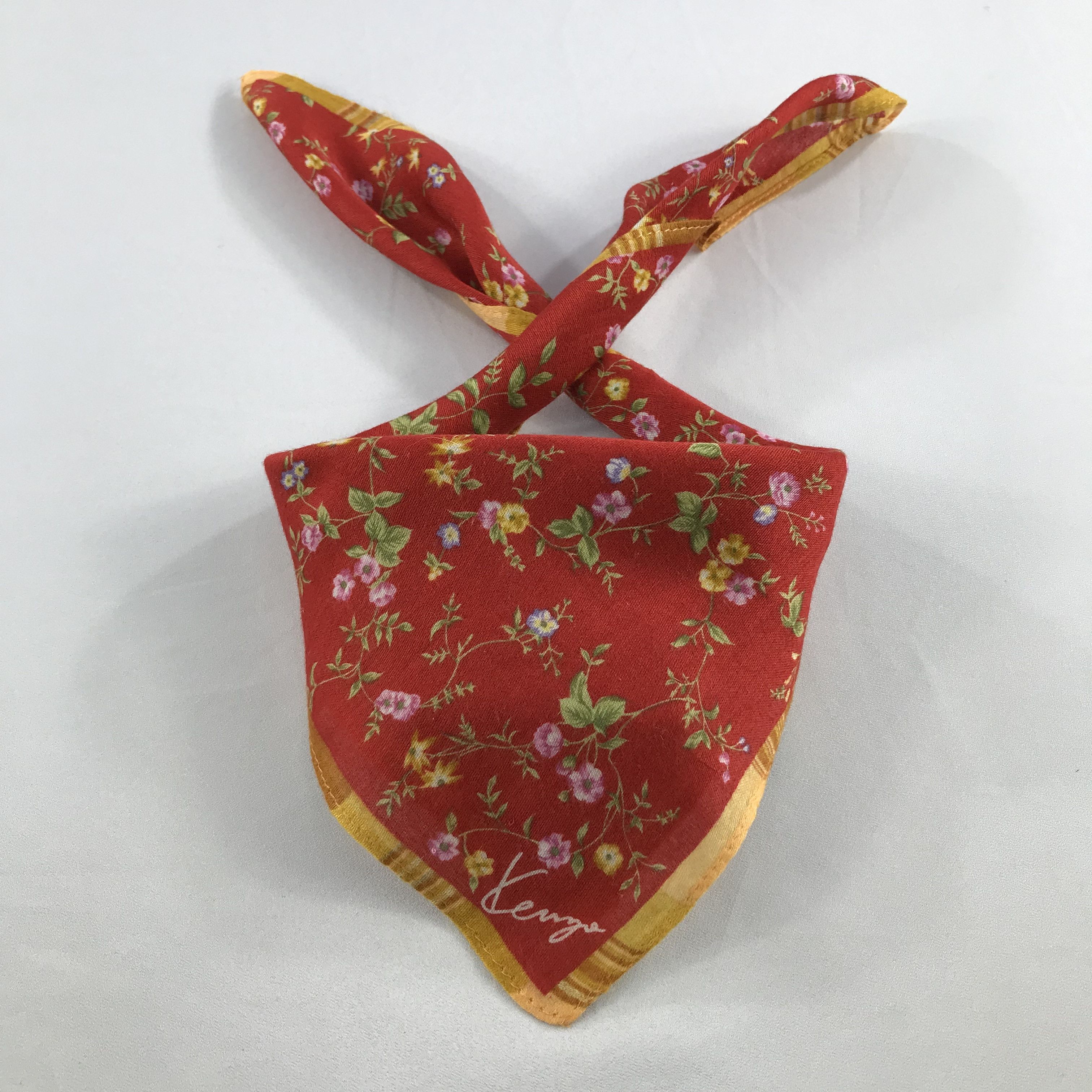 Kenzo × Vintage Kenzo Bandana / Handkerchief / Neckerchief - S2662 Size ONE SIZE - 3 Thumbnail
