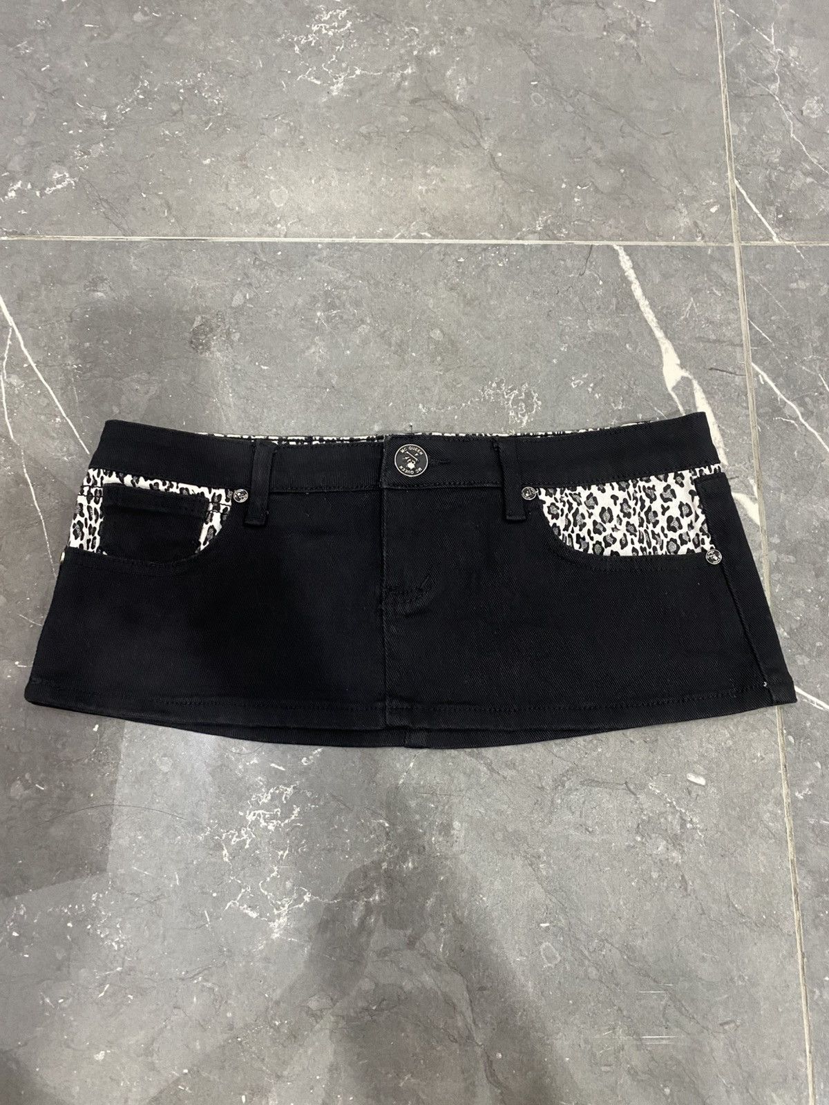 Japanese Brand Mcqueen Japanese Mini Skirt Lgb Kmrii Vkei Grunge Size 31" - 1 Thumbnail