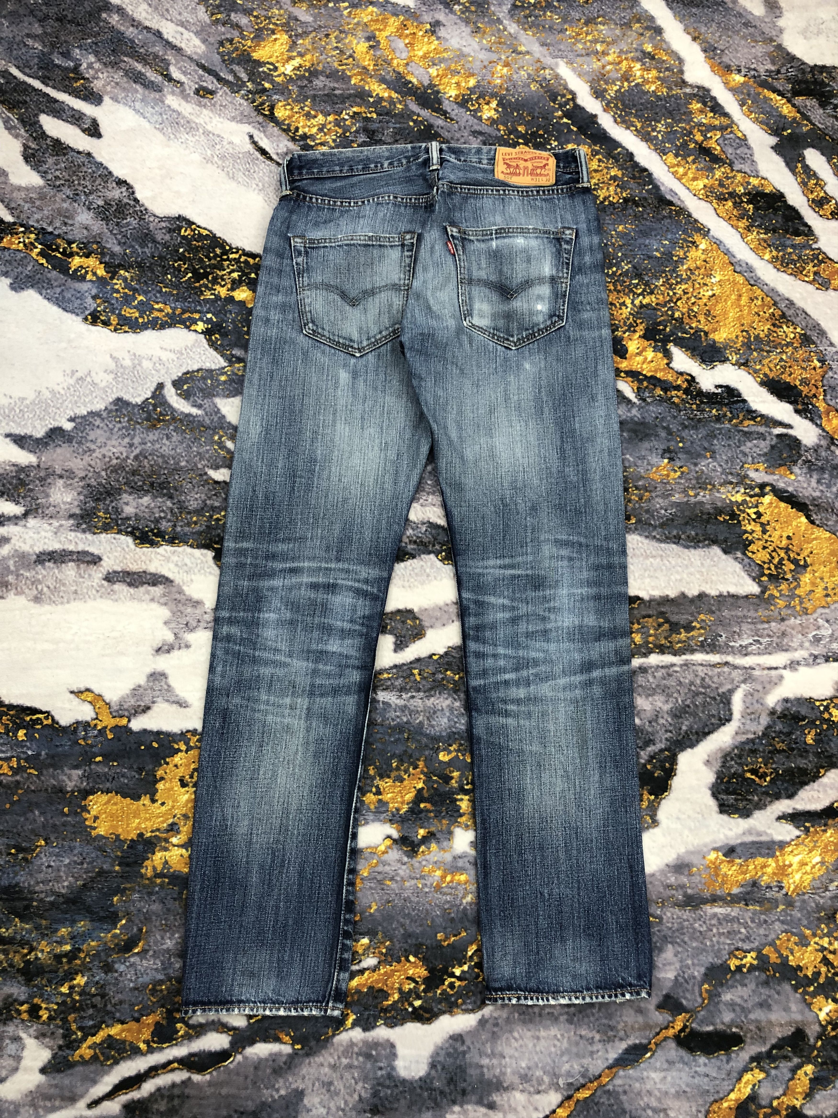 Levi's Vintage Levis 501 Faded Blue Jeans DPP0062 Size US 31 - 3 Thumbnail