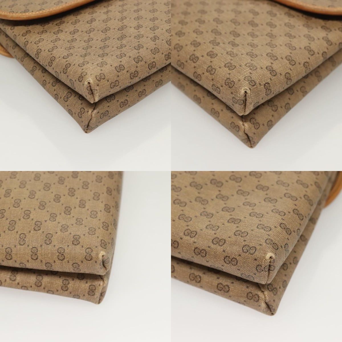Gucci GUCCI Micro GG Supreme Shoulder Bag Pvc Beige Gold 49 001 Size ONE SIZE - 10 Thumbnail