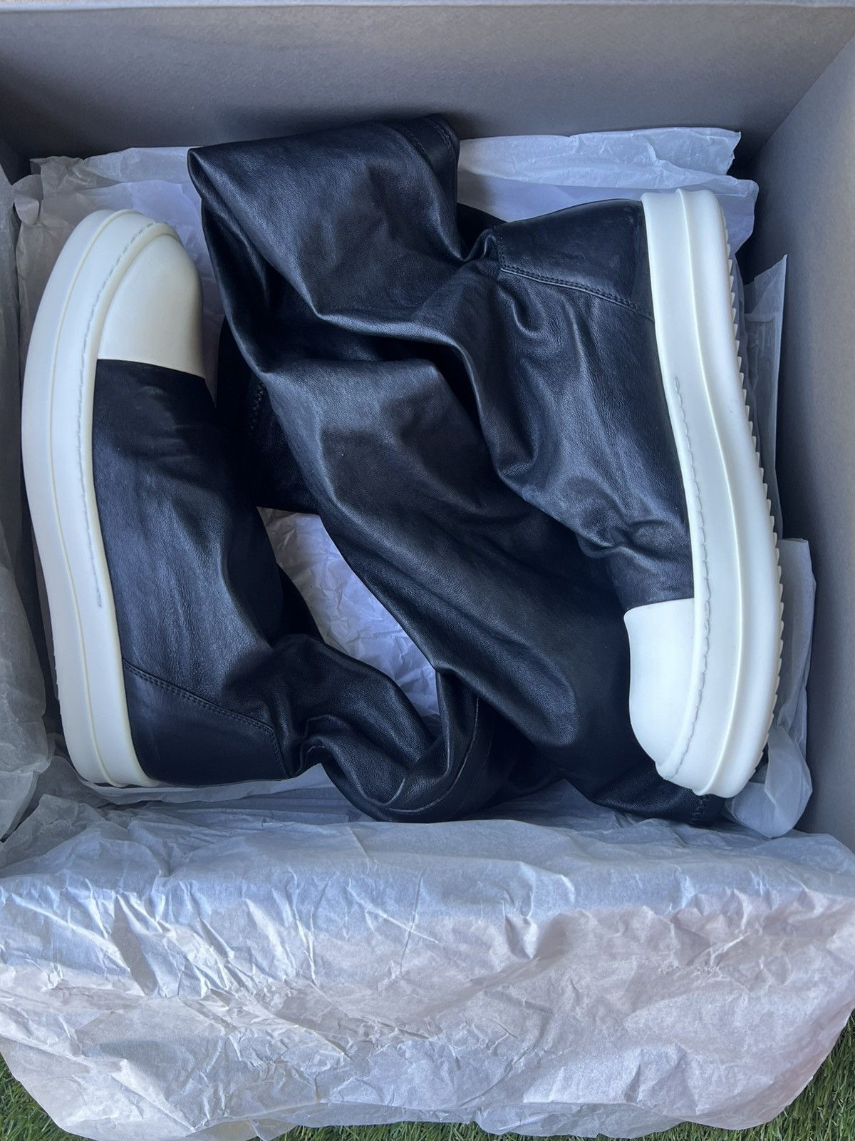 Rick Owens Rick Owens DRKSHDW High Sneakers Size US 9 / IT 39 - 9 Thumbnail