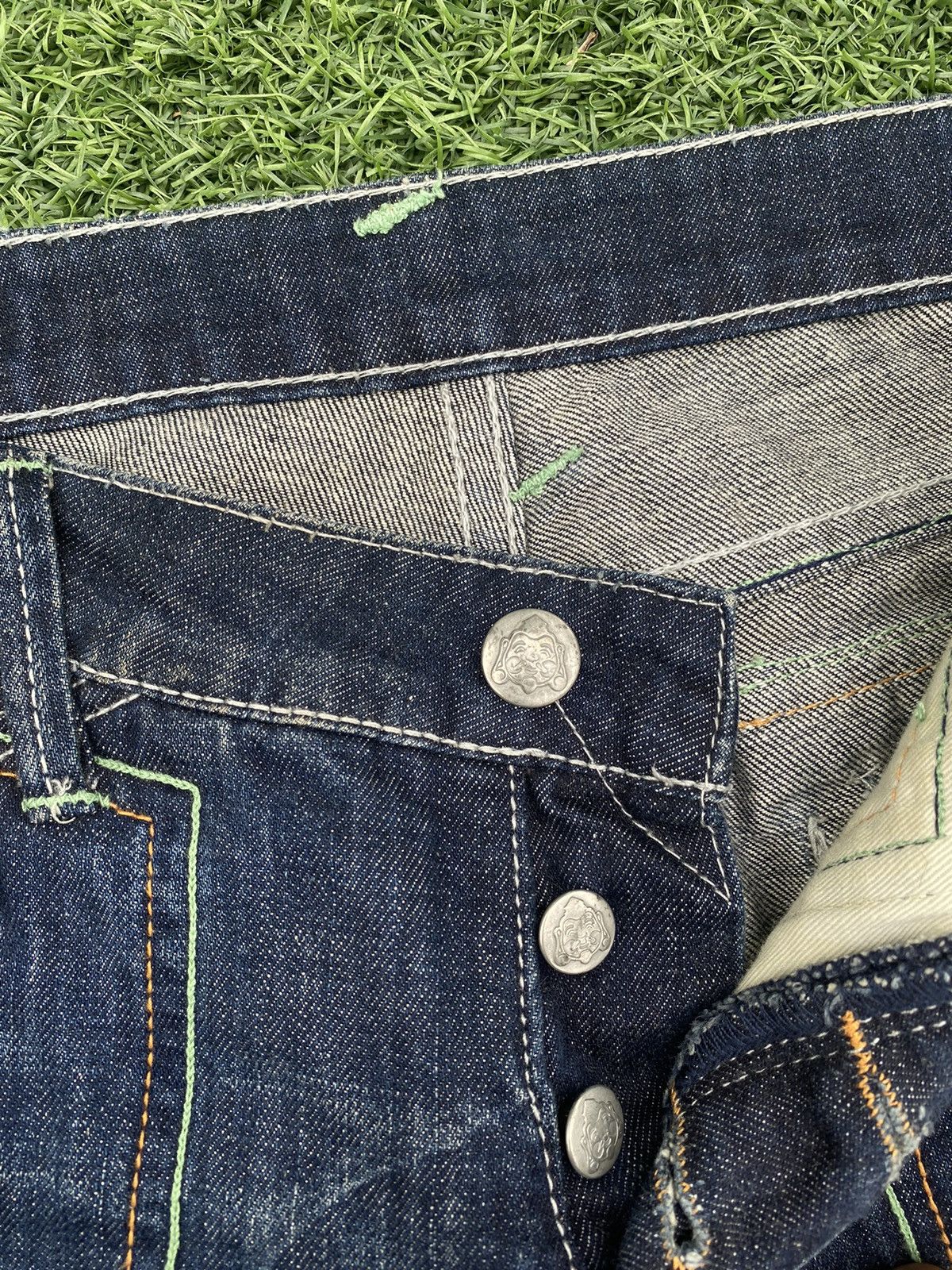 Evisu × Japanese Brand EVISU PARIS DONNA OSAKA SHORT PANTS DENIM Size US 29 - 6 Thumbnail