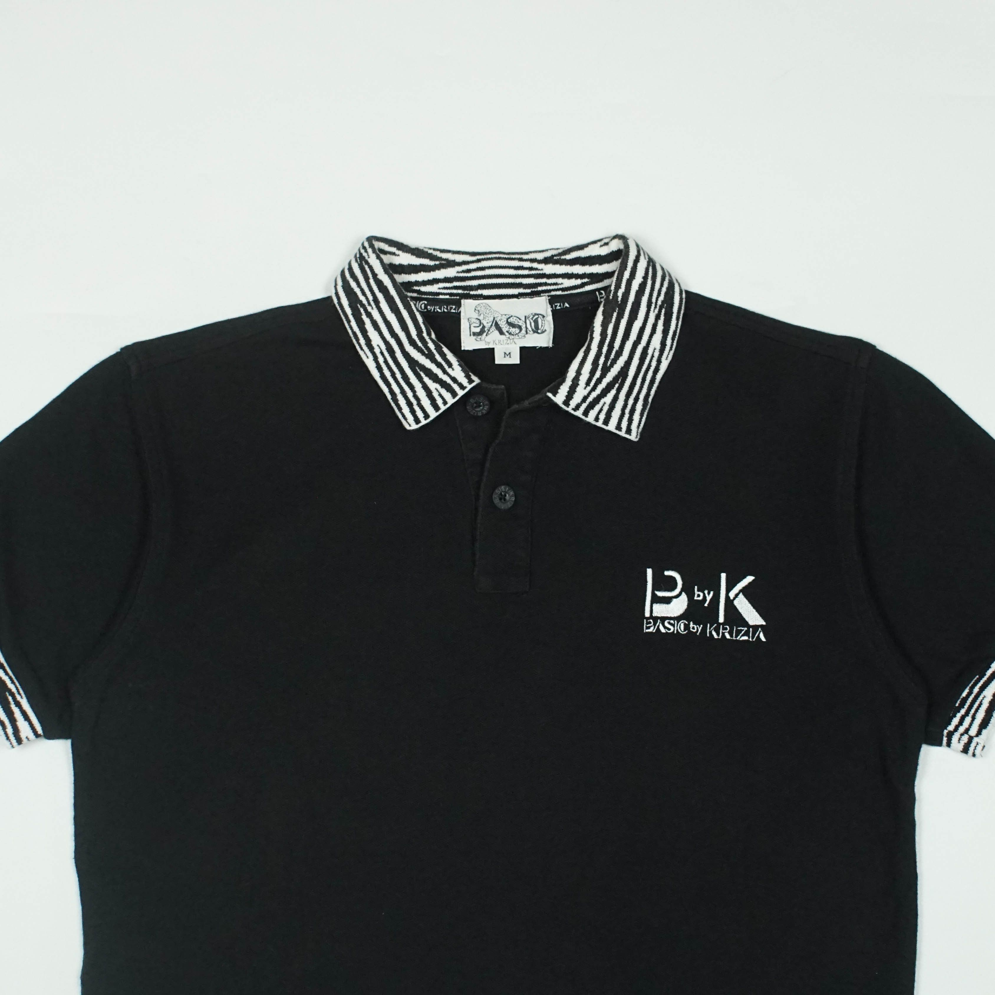 Krizia *NoTariff Basics by Krizia Zebra Collar Polo Size M / US 6-8 / IT 42-44 - 2 Thumbnail