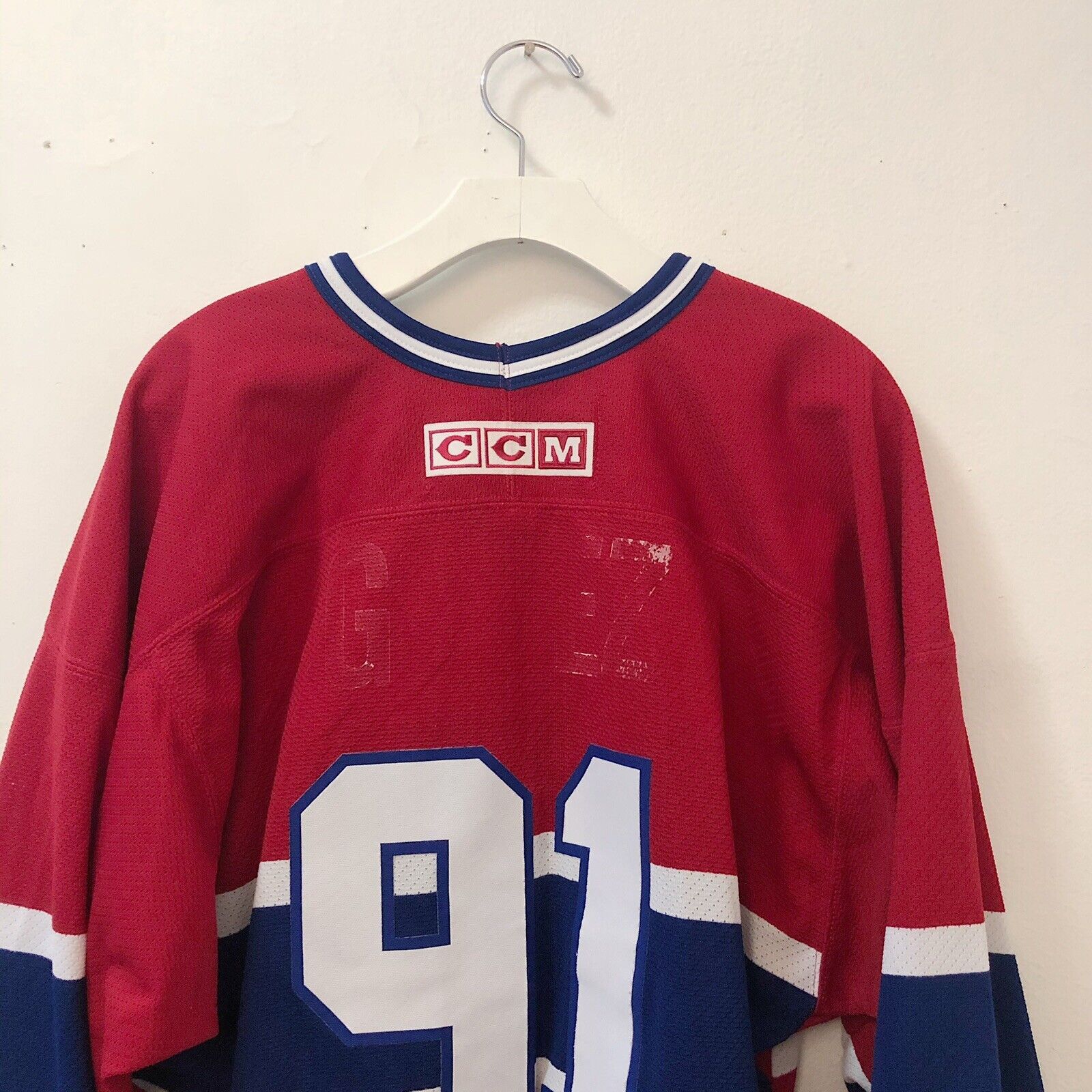 Ccm 1990s Scott Gomez #91 CCM Montreal Canadiens Jersey VTG Sz L Size US L / EU 52-54 / 3 - 2 Thumbnail
