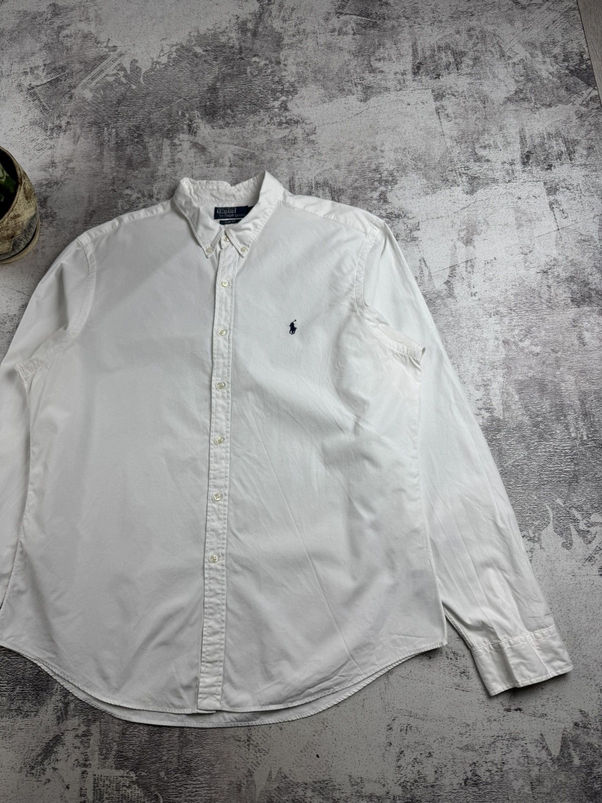 Polo Ralph Lauren Polo Ralph Lauren White XXL Size Button Slim Fit Classic Collar LongSleeve Shirt Size US XXL / EU 58 / 5 - 3 Thumbnail