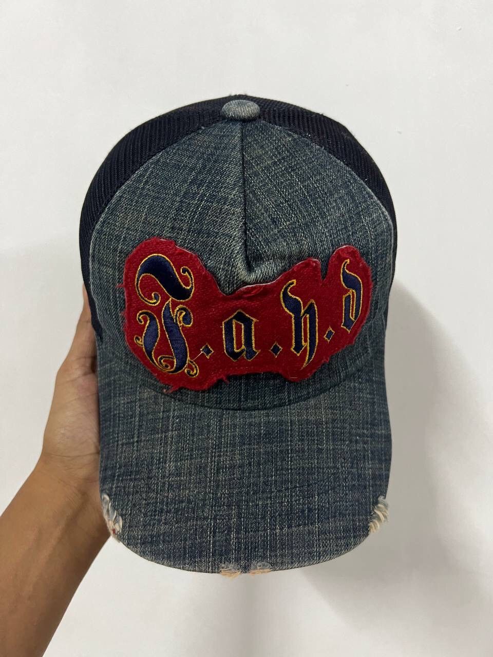 Hat Club Fahu Distressed Trucker Hat Size ONE SIZE - 8 Thumbnail