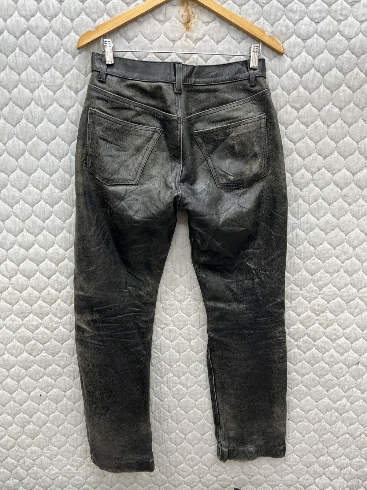 Genuine Leather × Vintage 🔥STEALS🔥 VTG BBH LEATHER PANTS Size US 29 - 9 Thumbnail