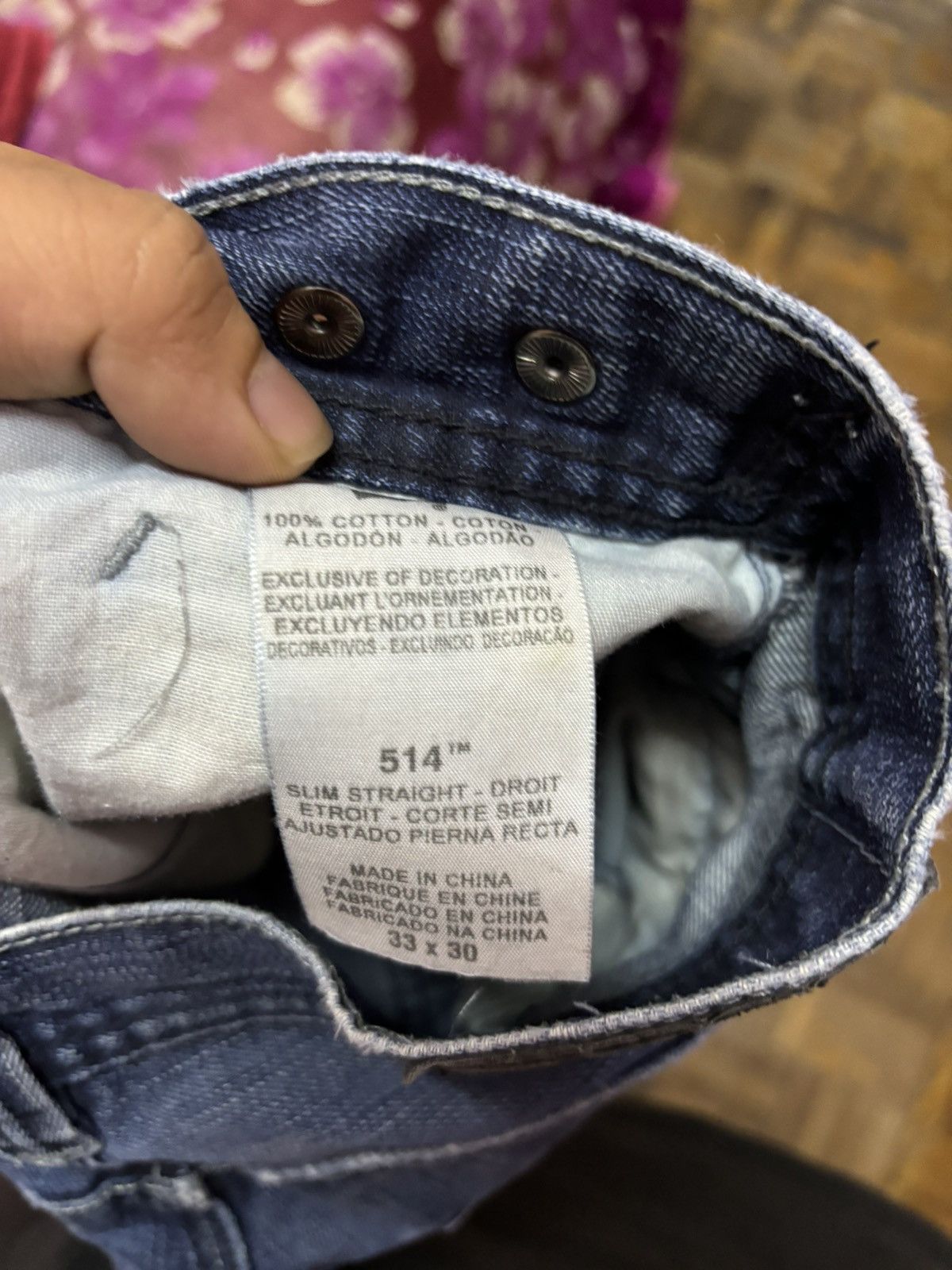 Jean × Levi's × Vintage VINTAGE LEVIS 514 SLIM STRAIGHT MEN JEANS (SIZE 33) Size US 33 - 10 Thumbnail