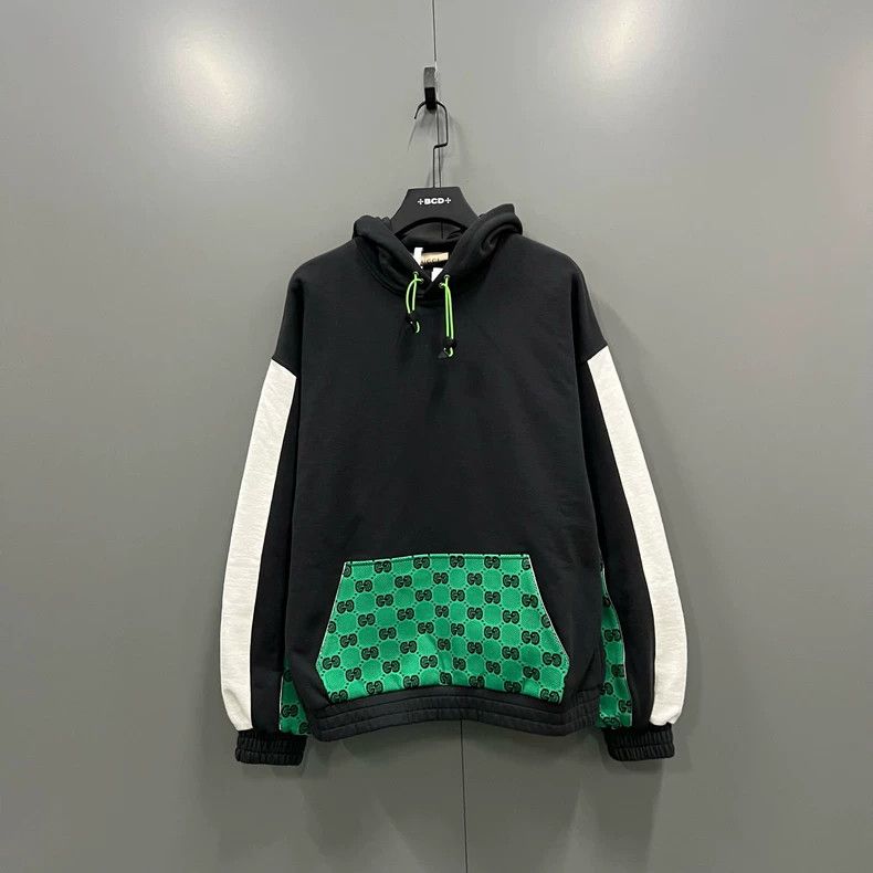 Gucci Gucci Stitching contrasting color GG printed hoodie 2502-Ne Size US S / EU 44-46 / 1 - 1 Thumbnail
